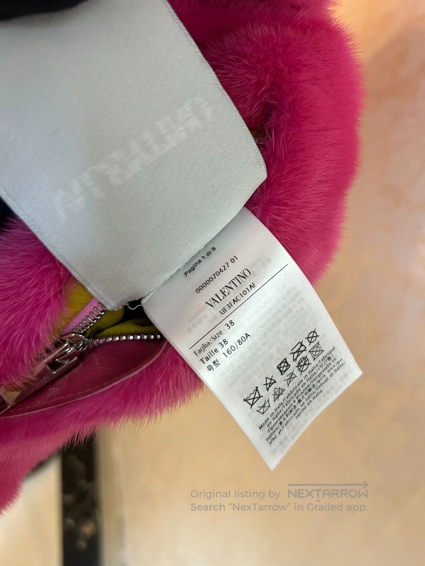 Valentino Valentino Rose Red Fur Hooded Coat. Size M / US 6-8 / IT 42-44 - 5 Thumbnail