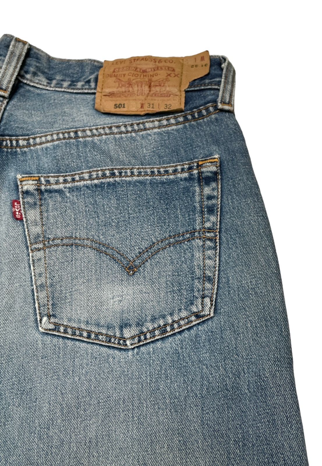 Levi's Vintage Levi’s Made In Usa Patchwork Jeans 1990s Size US 30 / EU 46 - 7 Thumbnail