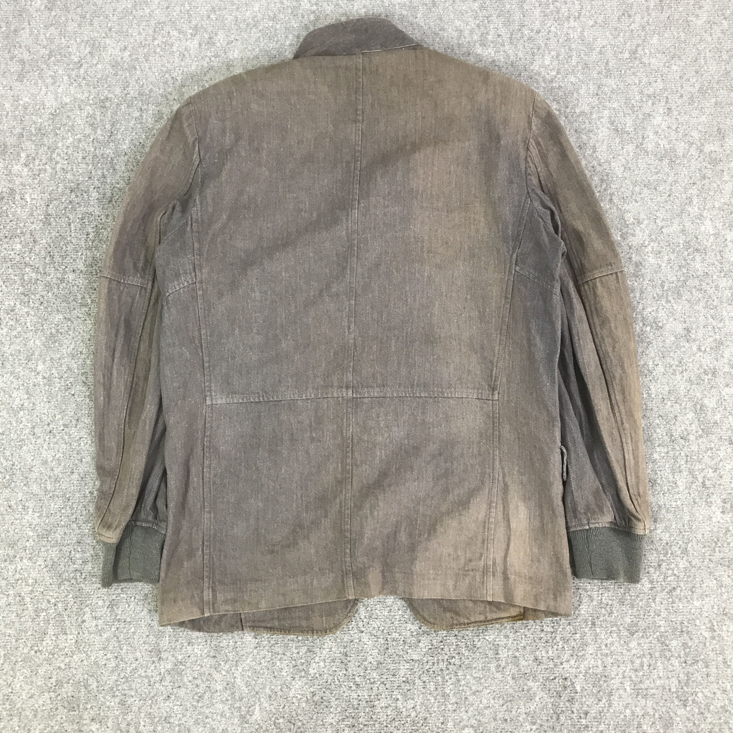 Comme des Garcons 80s COMME DES GARCONS HOMME BLACK FADED JACKET K115B1 Size US L / EU 52-54 / 3 - 3 Thumbnail