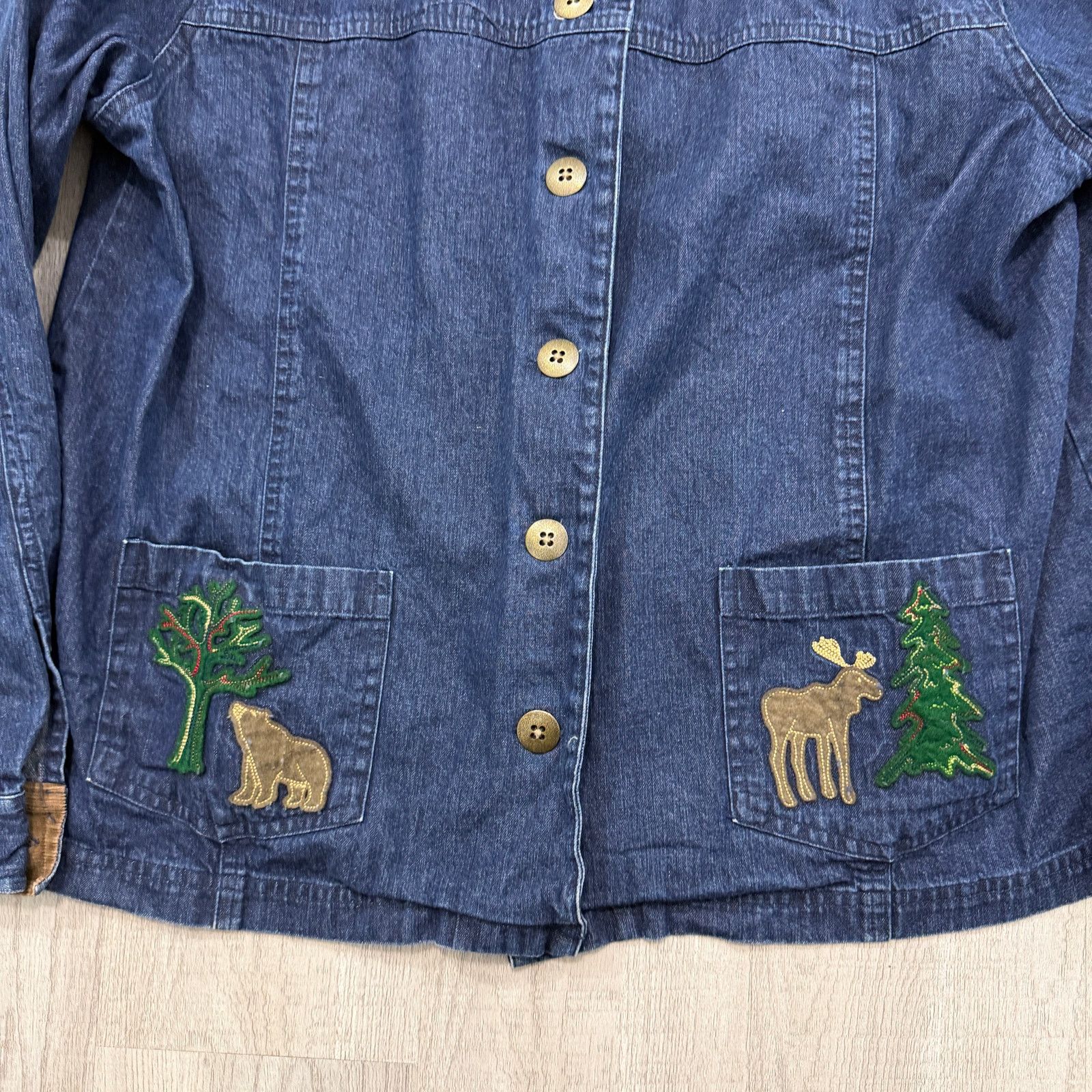 Vintage Vintage Breckenridge Denim Chore Coat XL Blue Utility Size XL / US 12-14 / IT 48-50 - 3 Thumbnail