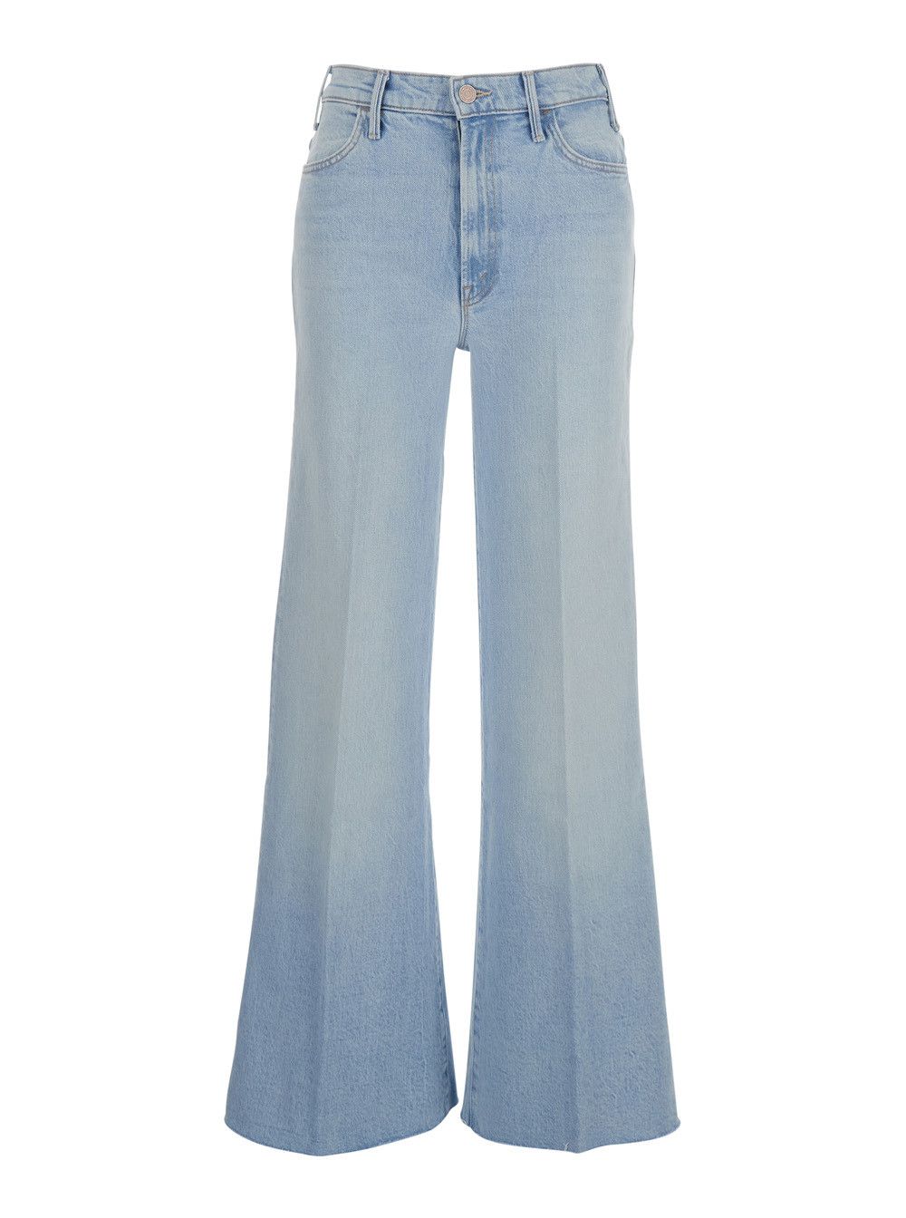 MOTHER Blue Jeans 'THE HUSTLER ROLLER SKIMP FRAY' with Frayed Hem in Cotton Size 28" / US 6 / IT 42 - 1 Thumbnail
