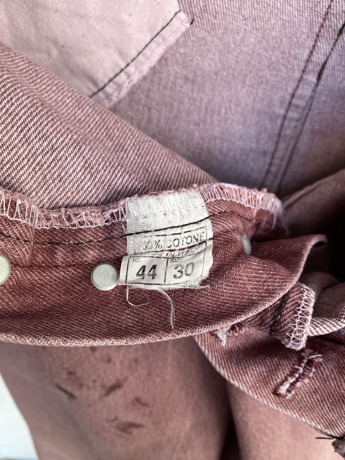 Levi's × Vintage Vintage Levi’s 501 Hand-Dyed Burgundy Denim Jeans Pants USA Size US 28 / EU 44 - 10 Thumbnail