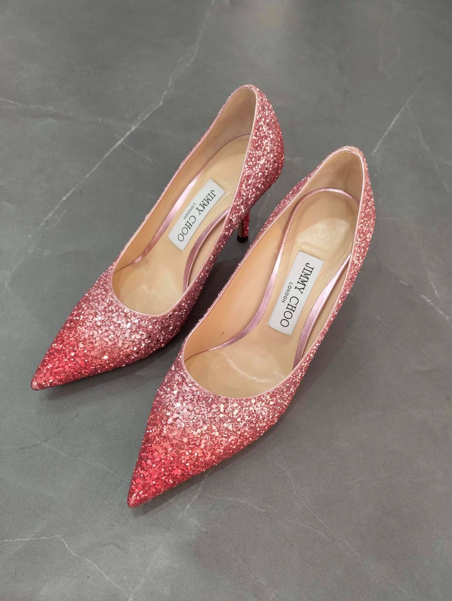 Jimmy Choo Jimmy Choo Gradient Sequin Pointed Toe Heels 35.5 Size US 5 / IT 35 - 1 Thumbnail