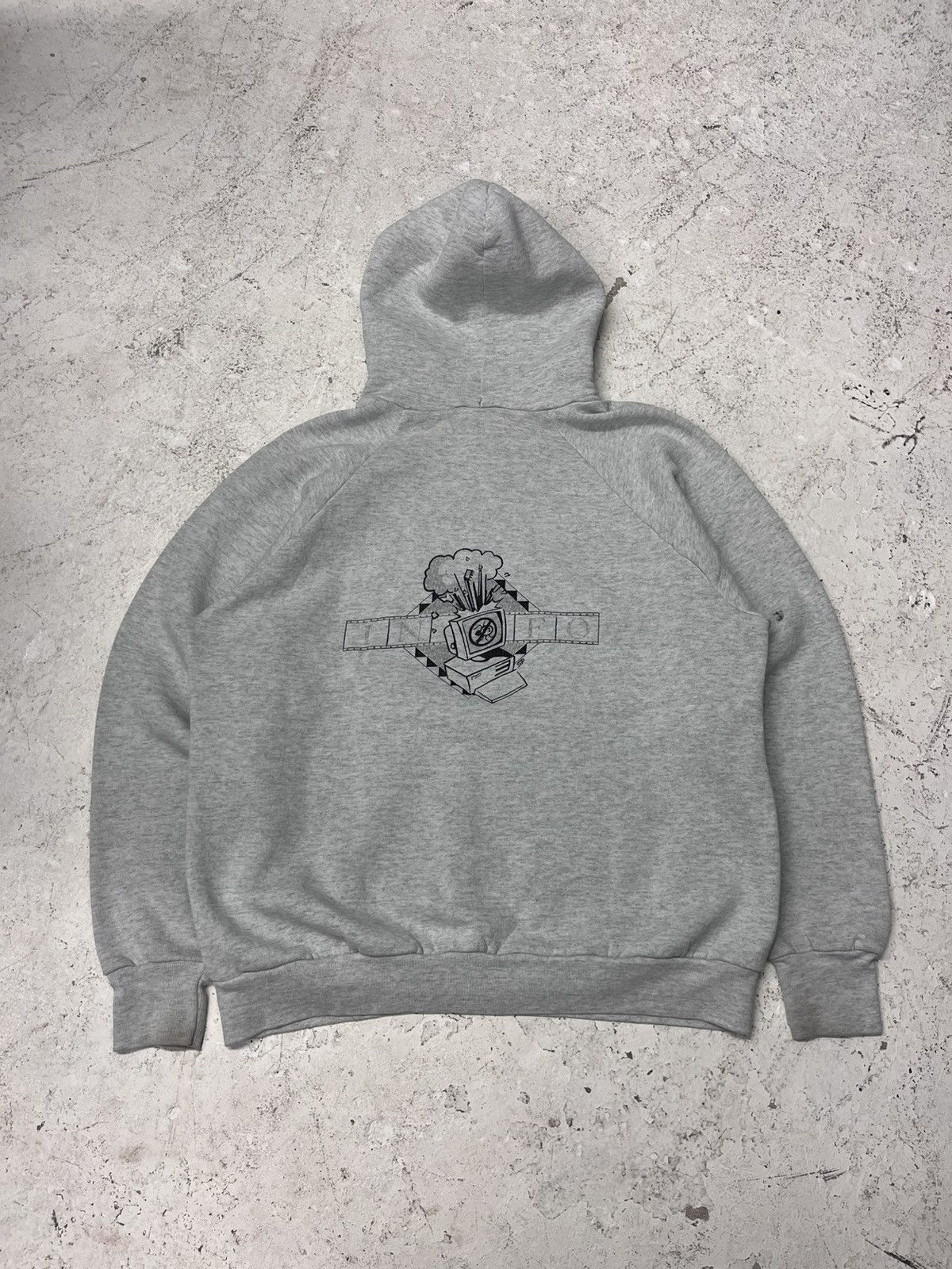 Vintage Vintage fruit of the loom distressed harvard hoodie Size US L / EU 52-54 / 3 - 5 Thumbnail