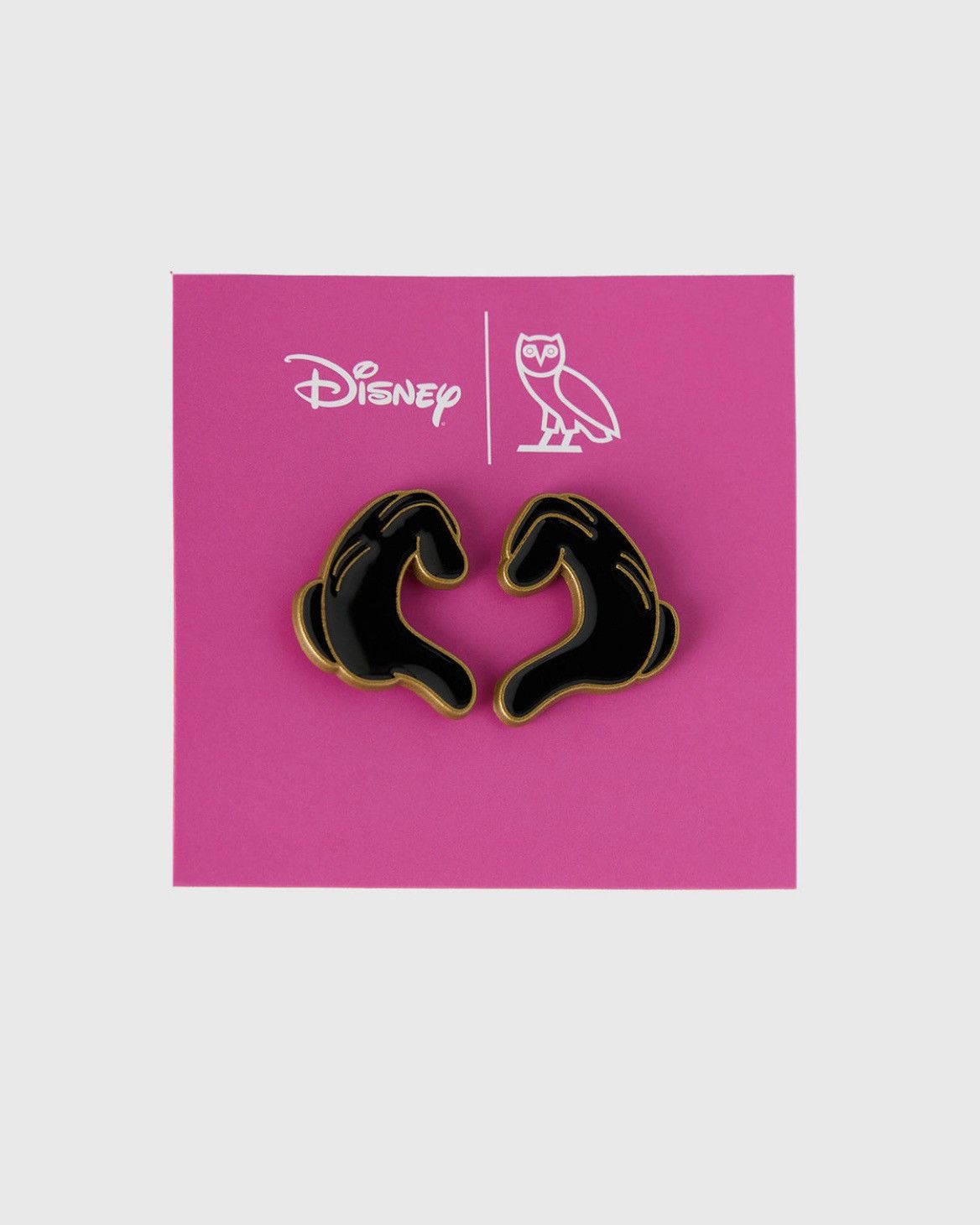 Disney × October's Very Own OVO X Disney Valentines Heart Hands Pin Size ONE SIZE - 1 Thumbnail