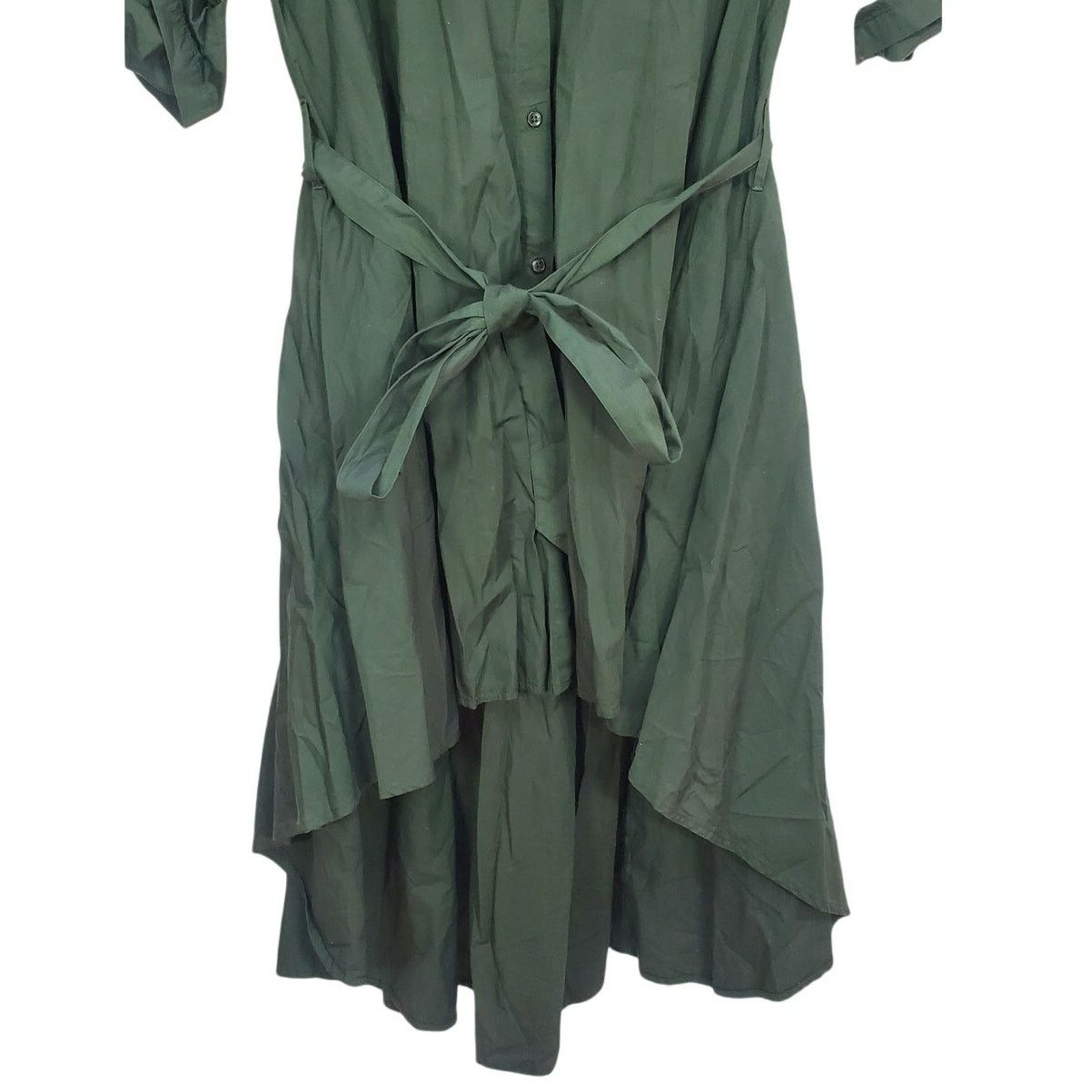 Other K Jordan Green High Low Button Dress XL Size XL / US 12-14 / IT 48-50 - 4 Thumbnail