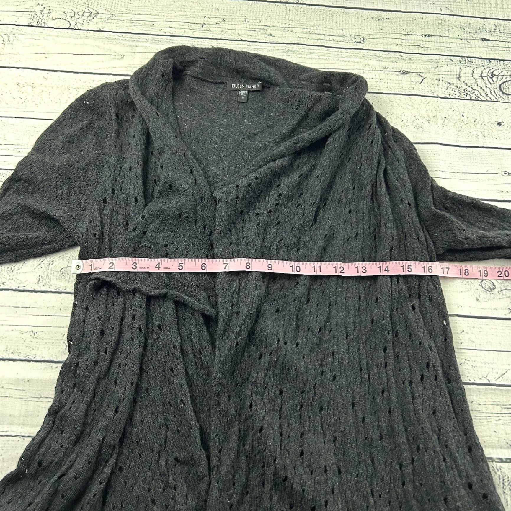 Eileen Fisher Eileen Fisher Cardigan Wool Open Long Sleeve Women's Small Gray Shirt Womens Cardigan Wool Open Long Sleeve Gray Eileen Fisher Size S / US 4 / IT 40 - 4 Thumbnail