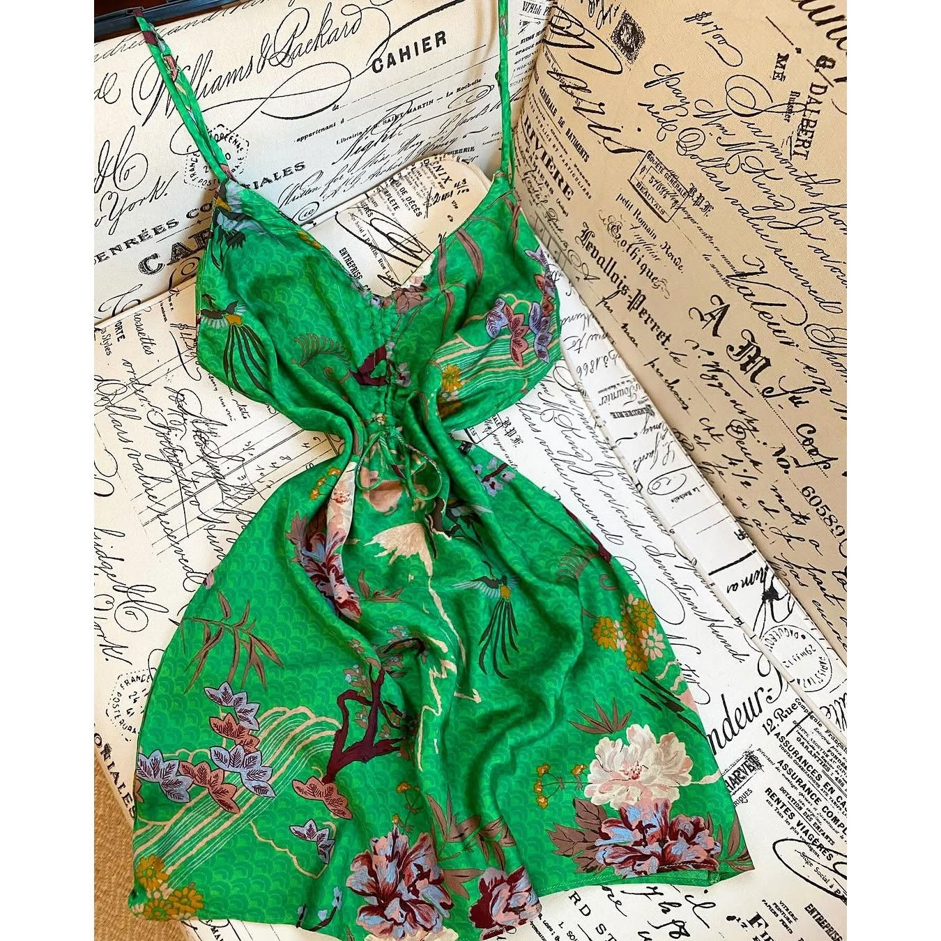 Zara ZARA Green Floral Slip Mini Dress NWT Blogger Favorite Size M / US 6-8 / IT 42-44 - 21 Thumbnail