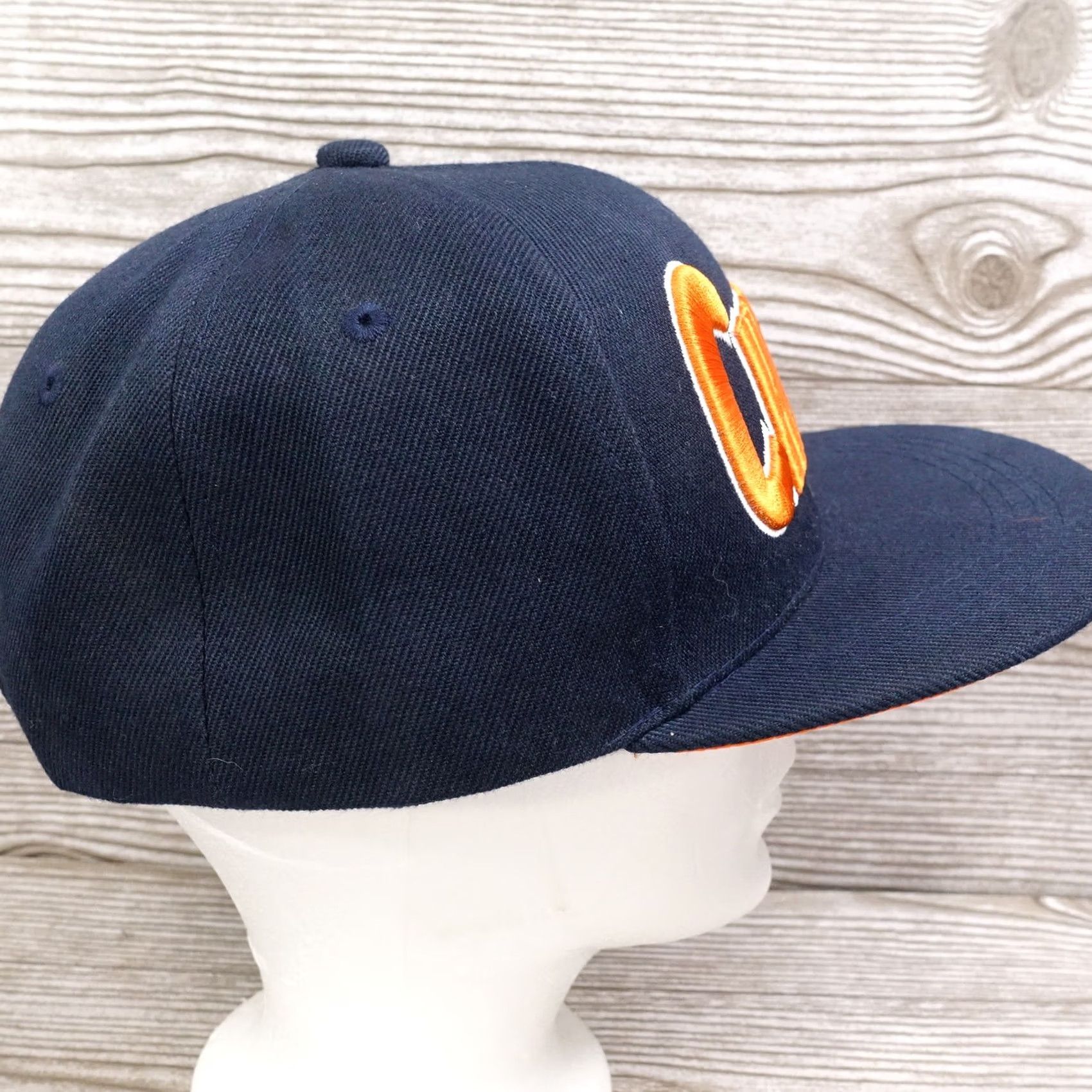 Vintage Six Flags CHICAGO ILLINOIS NAVY BLUE ADJUSTABLE SNAPBACK BASEBALL HAT CAP Size ONE SIZE - 6 Thumbnail