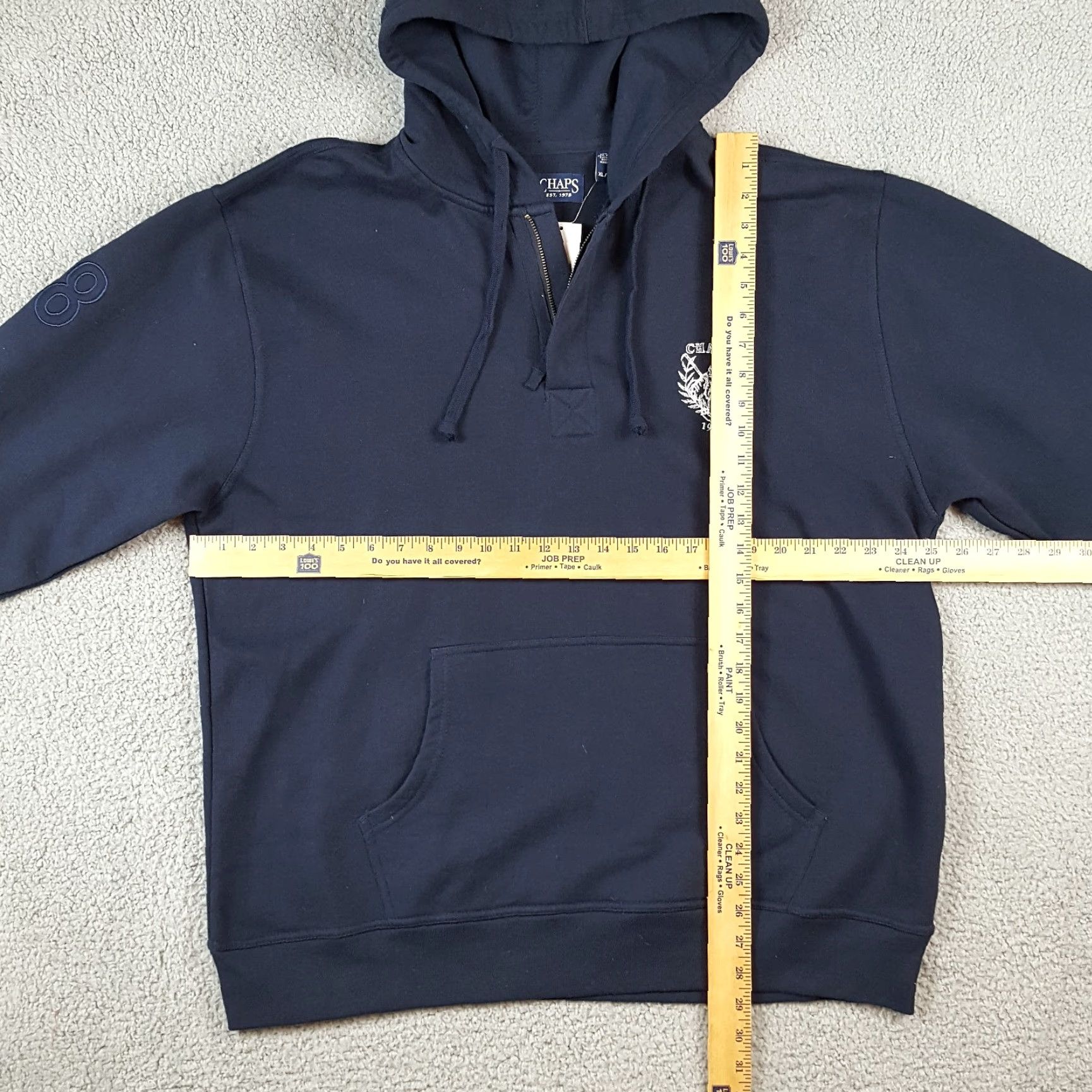 Chaps Chaps Ralph Lauren Rugby Pullover Zip Hoodie Size XL Preppy Hooded Sweatshirt Size US XL / EU 56 / 4 - 7 Thumbnail