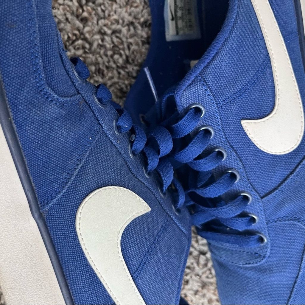 Nike Hyper Blue & White Nike Air Force Fabric Sneakers - Mens 11 Size US 11 / EU 44 - 5 Thumbnail