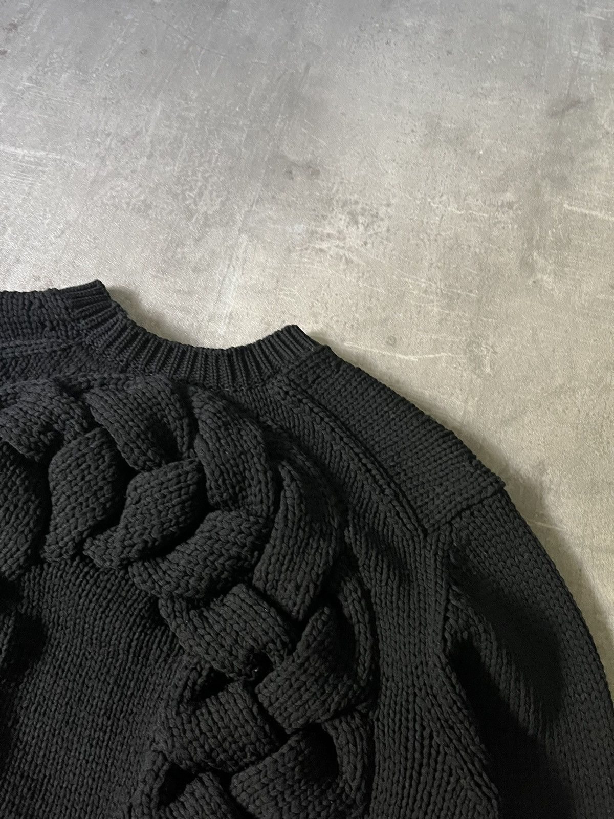 Comme des Garcons × Comme des Garcons Homme Plus × Japanese Brand Comme des Garcons Homme Plus braid black sweater knit Size US M / EU 48-50 / 2 - 5 Thumbnail
