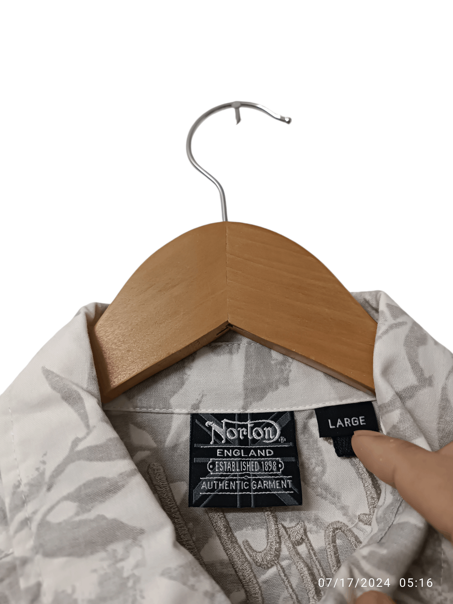Norton Norton Motorcycle embroidered shirts Size US M / EU 48-50 / 2 - 6 Thumbnail