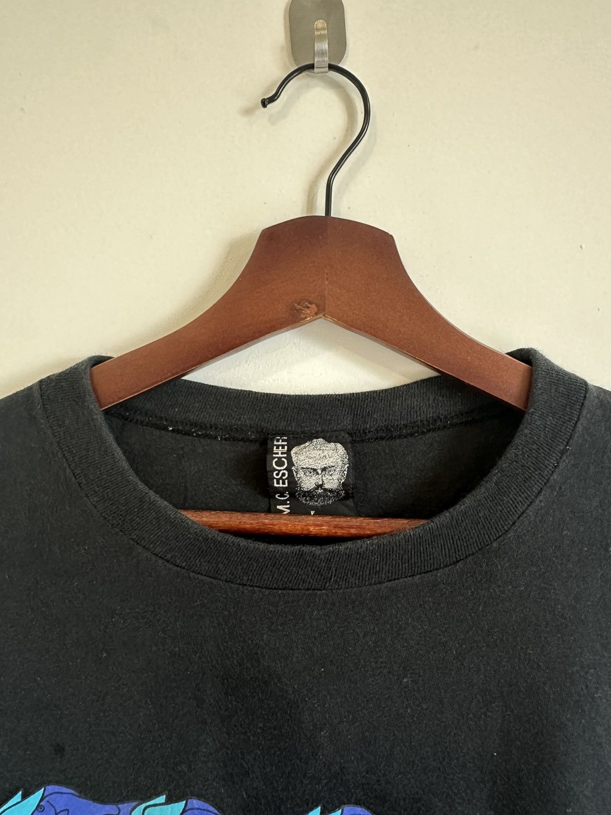 Vintage VINTAGE 90s M.C.ESCHER FISH BIRD TEE Size US XL / EU 56 / 4 - 3 Thumbnail