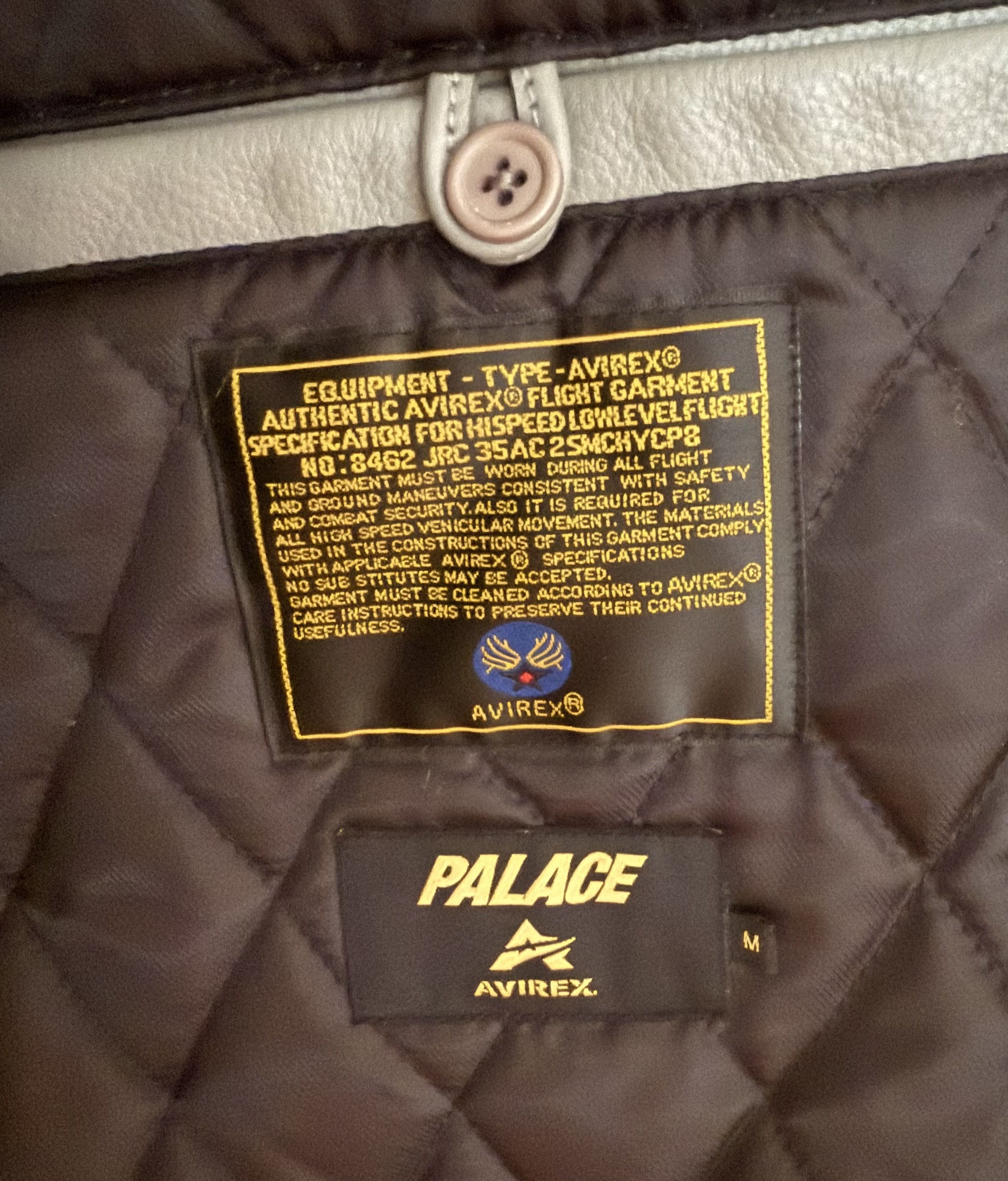 Avirex × Palace Leather jacket Avirex x Palace 2024 Size US M / EU 48-50 / 2 - 11 Thumbnail