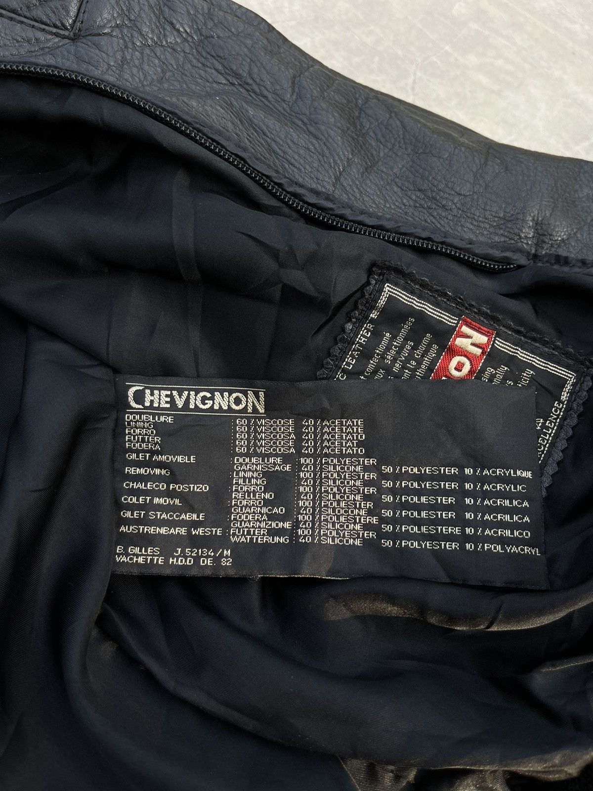 Chevignon VINTAGE CHEVIGNON LEATHER JACKET Size US XL / EU 56 / 4 - 9 Thumbnail