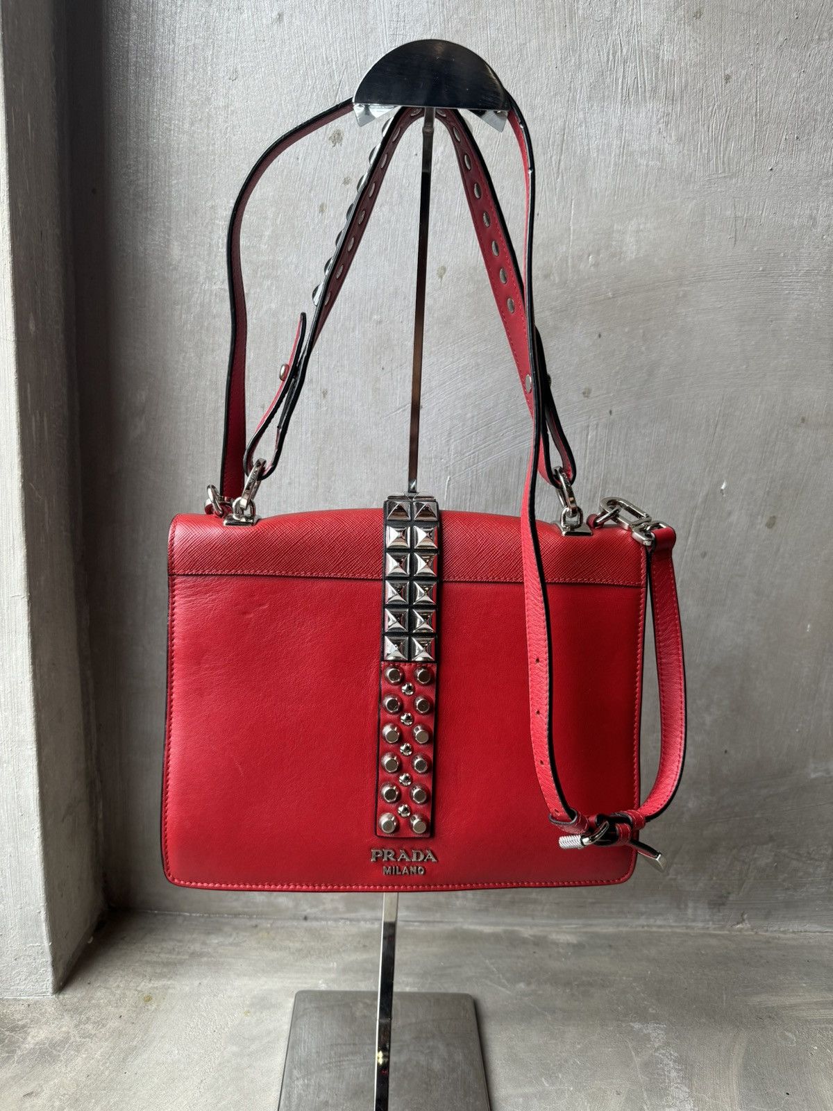 Prada PRADA City Calf & Saffiano Elektra Shoulder Size ONE SIZE - 3 Thumbnail