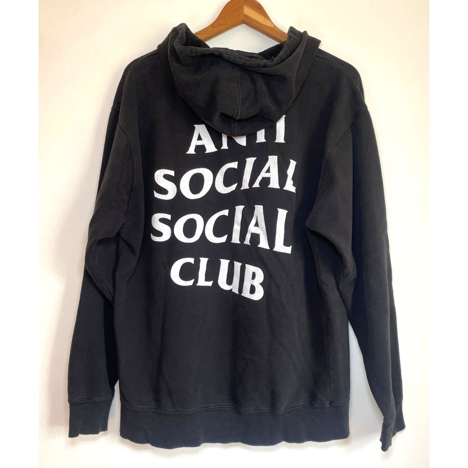 Anti Social Social Club Anti Social Social Club Hoodie Mens L Black Double-Sided SS4500P Graphic Print Hooded Pullover Streetwear Size US L / EU 52-54 / 3 - 2 Thumbnail