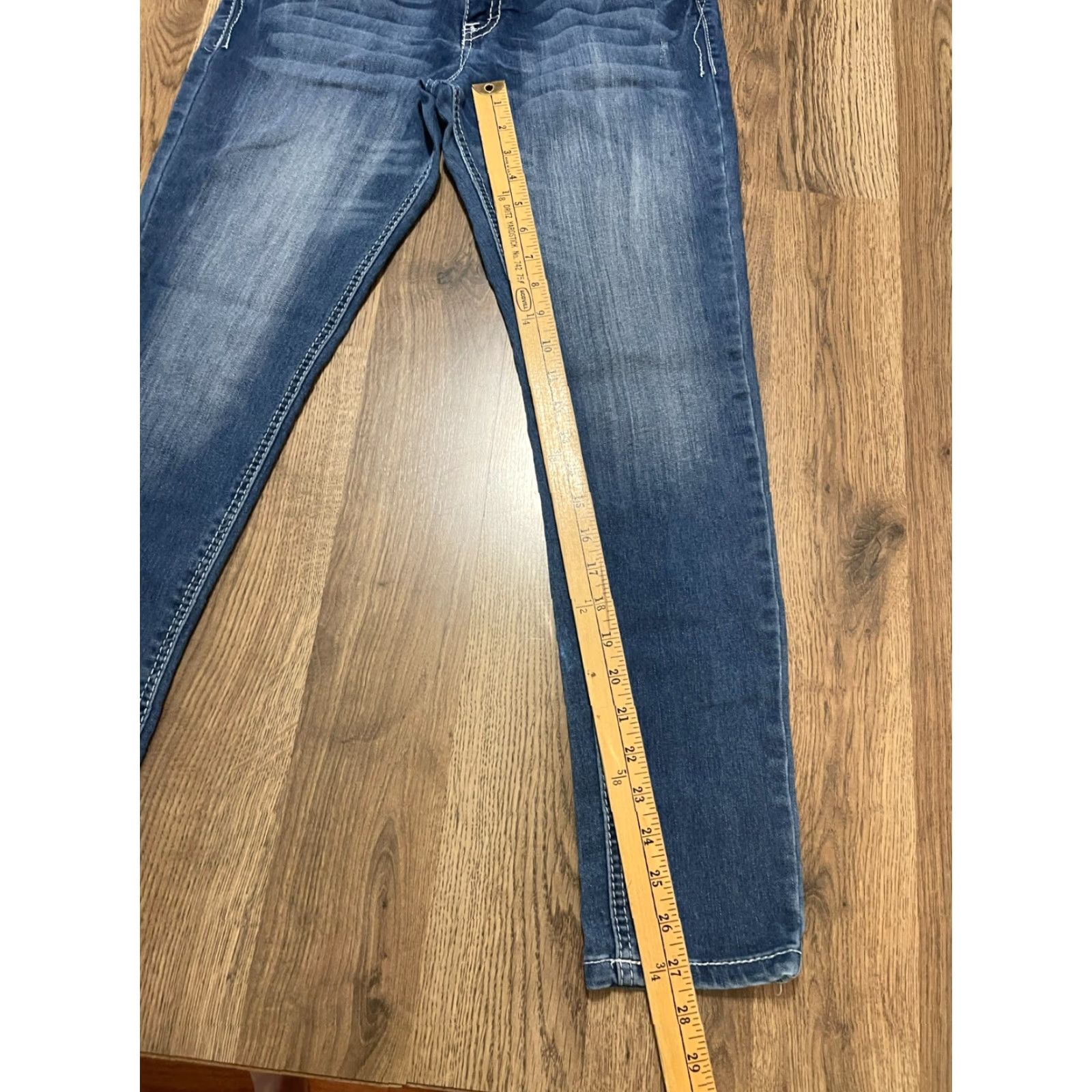 Vintage Amethyst Jeans Women’s Size 9 Blue Denim Straight Leg Pockets Size 30" / US 8 / IT 44 - 7 Thumbnail