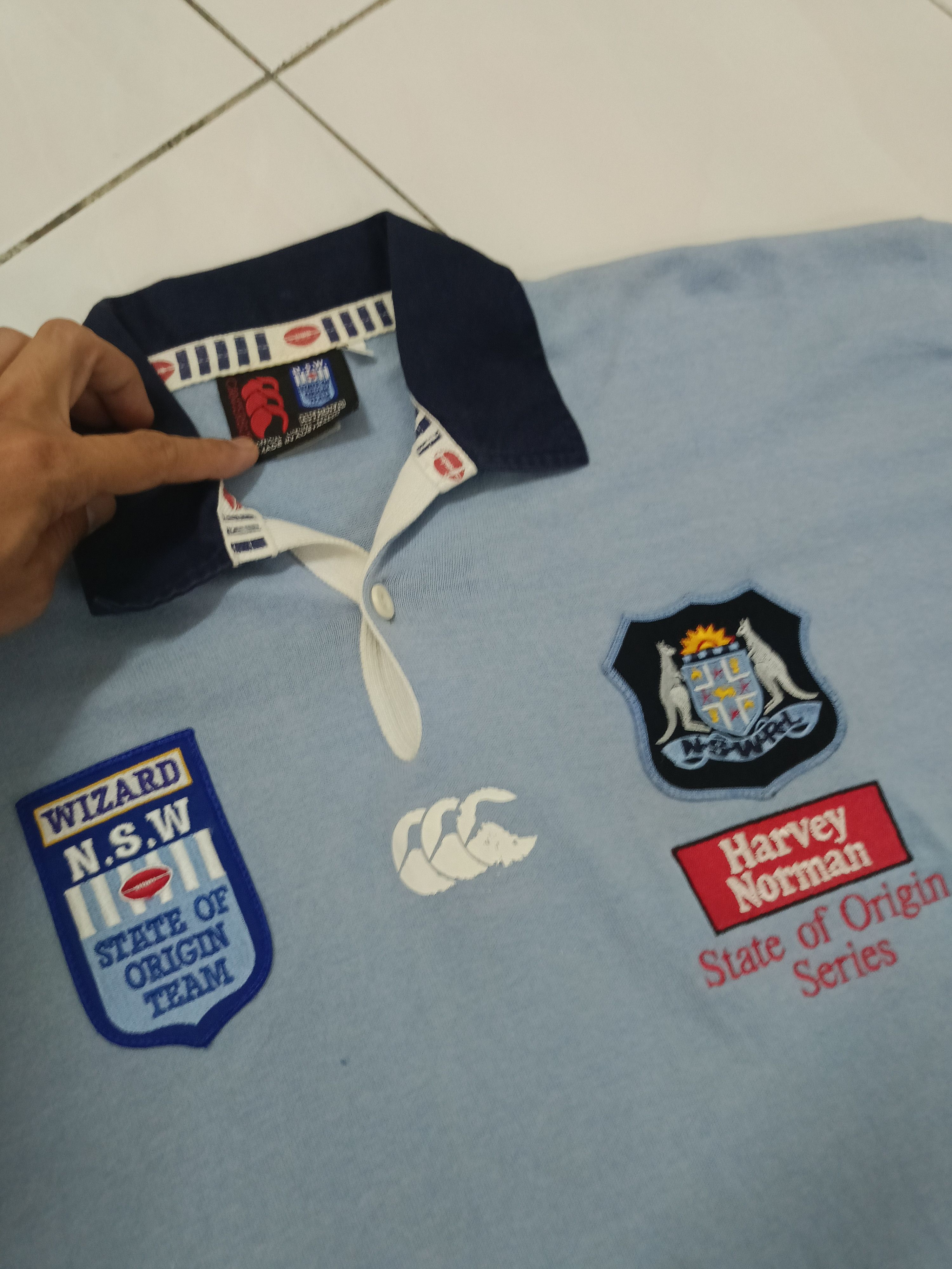 Canterbury of New Zealand × Vintage Vtg NSW blue state origin Jersey NRL wizard Size US M / EU 48-50 / 2 - 2 Thumbnail