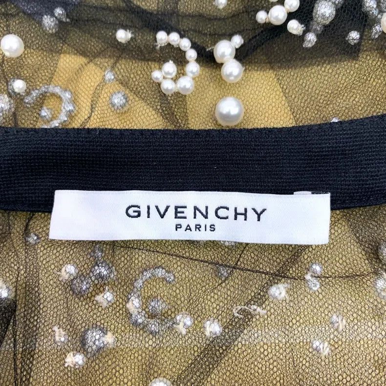 Givenchy Givenchy Grey Crystal Cotton Transparent Mesh Crewneck Sho Size XXS / US 00 / IT 34 - 5 Thumbnail