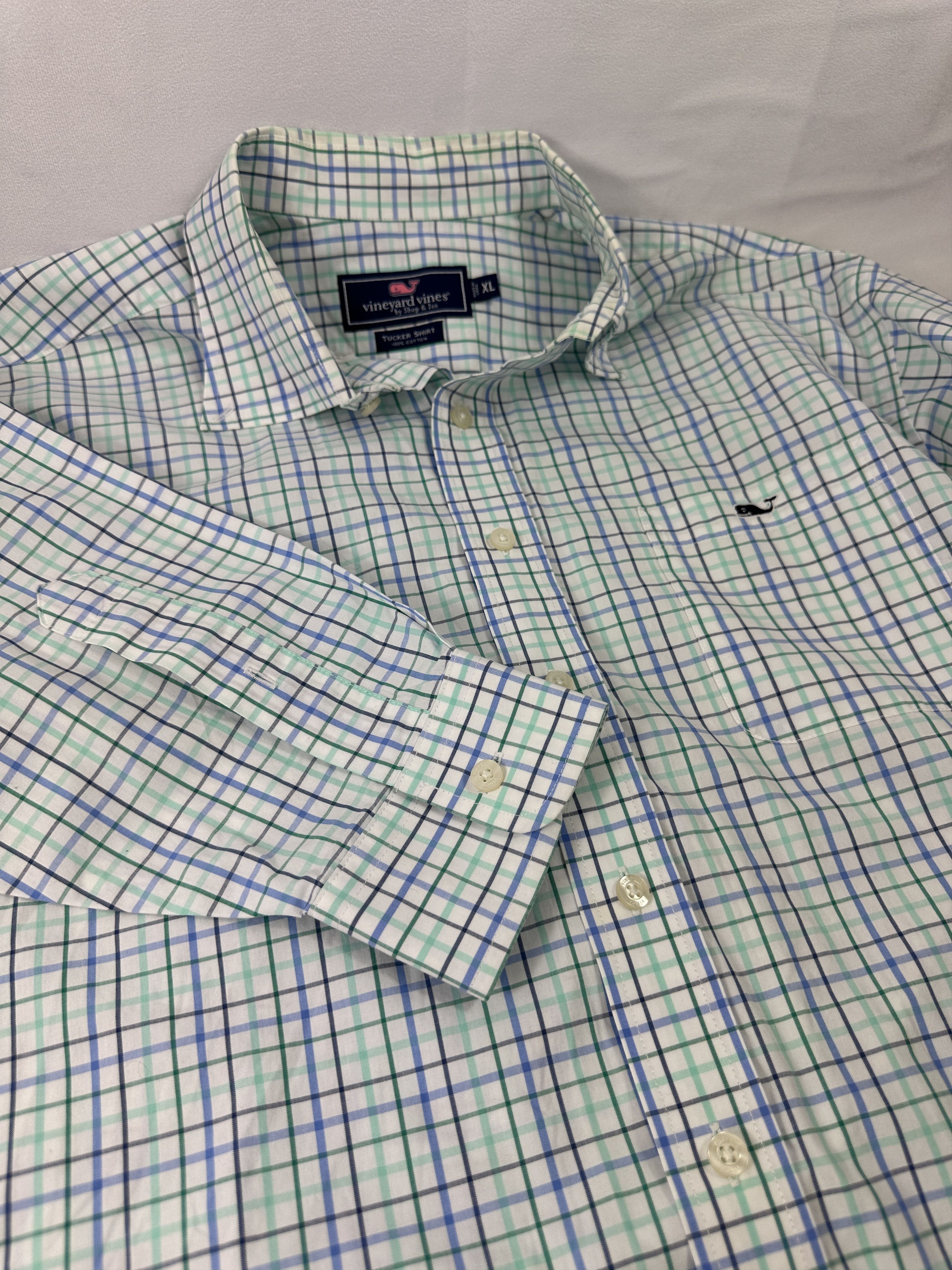 Vineyard Vines Vineyard Vines Tucker Shirt Men's XL Plaid Button Down Size US XL / EU 56 / 4 - 1 Thumbnail