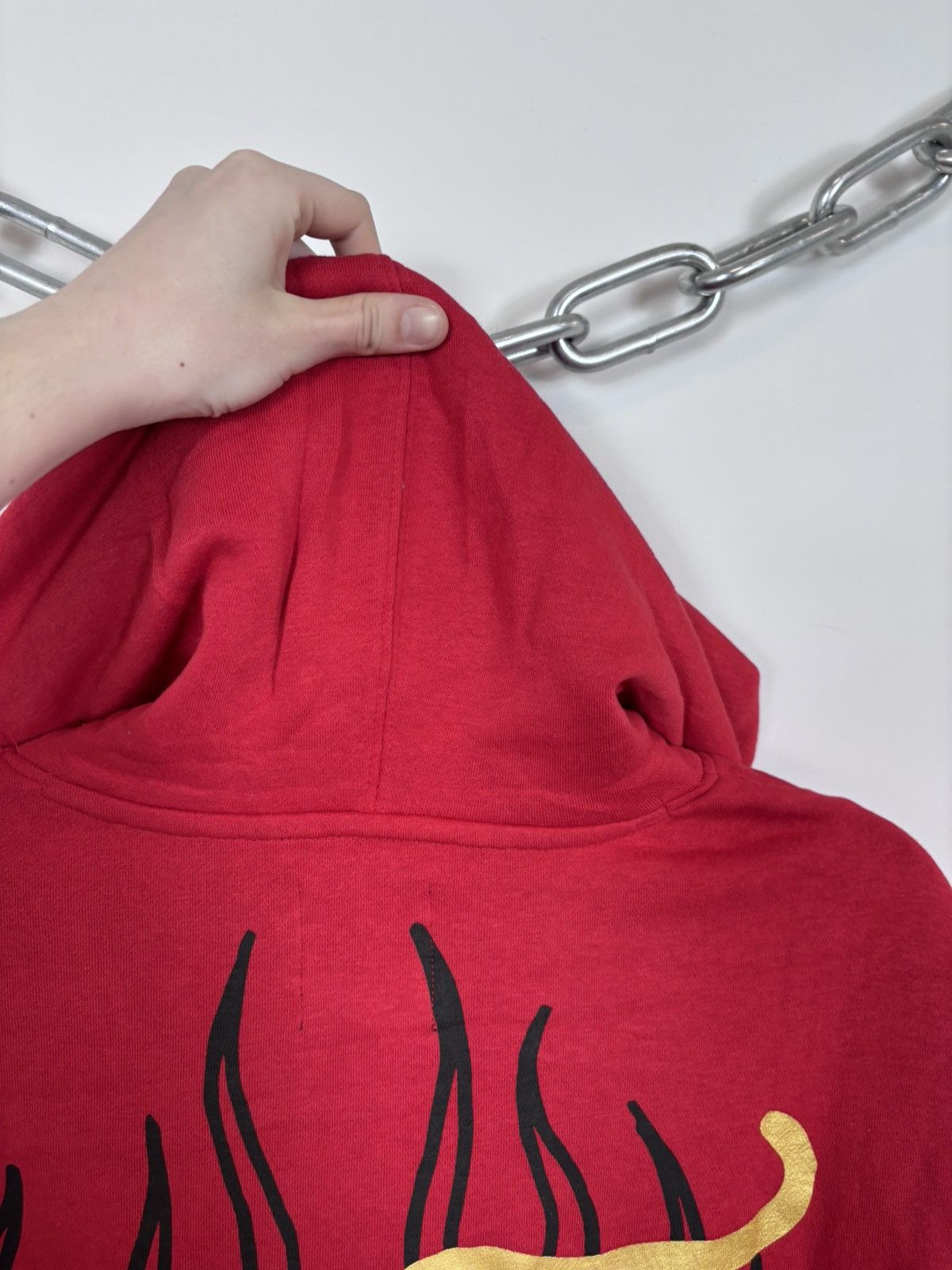 Ed Hardy Ed Hardy NWT Chinese Dragon Tattoo Big Logo Red Hype Hoodie Size US XL / EU 56 / 4 - 19 Thumbnail