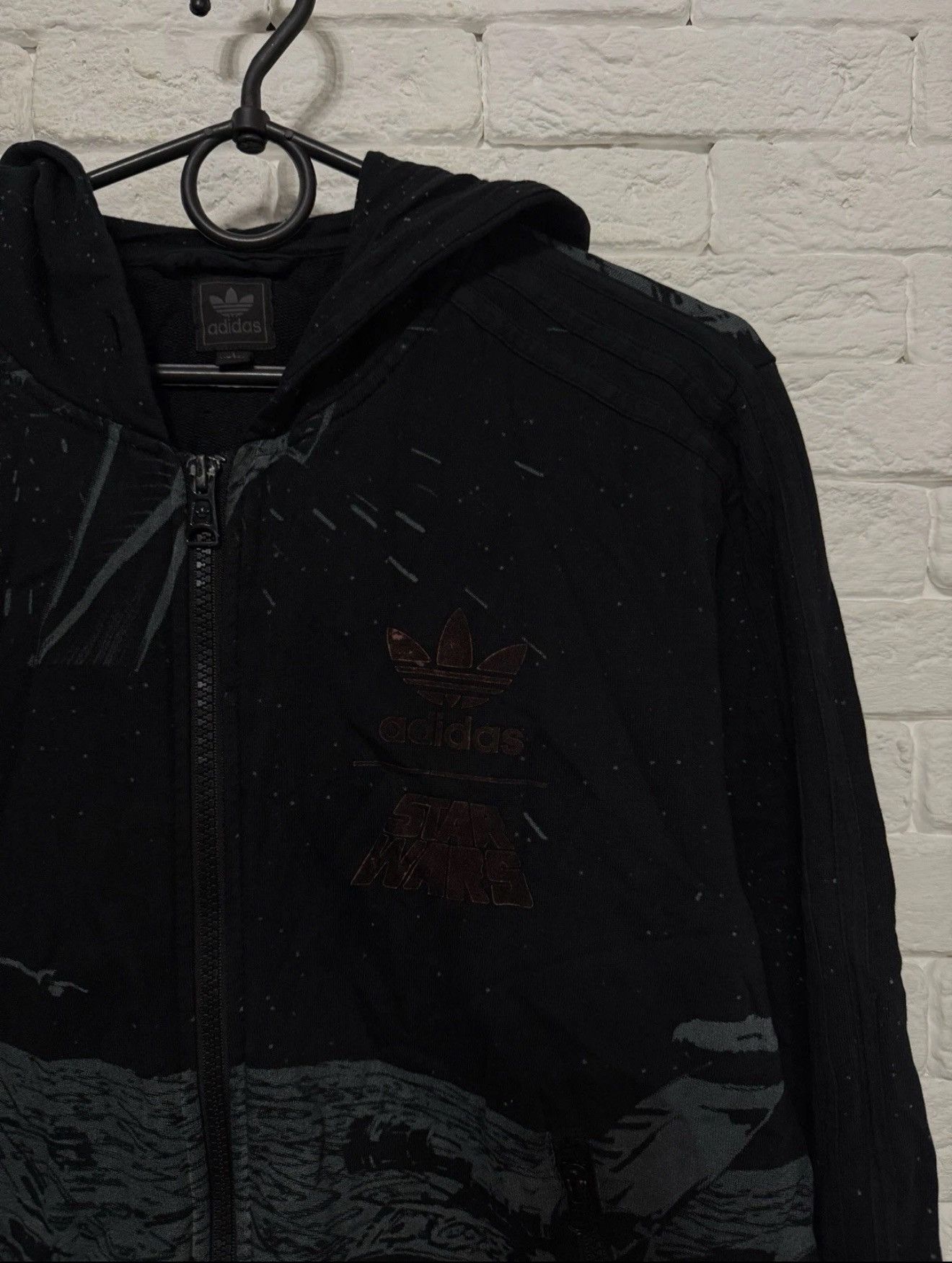 Adidas Rare Vintage Adidas Star Wars All Over Printed Zip Hoodie Size US S / EU 44-46 / 1 - 4 Thumbnail