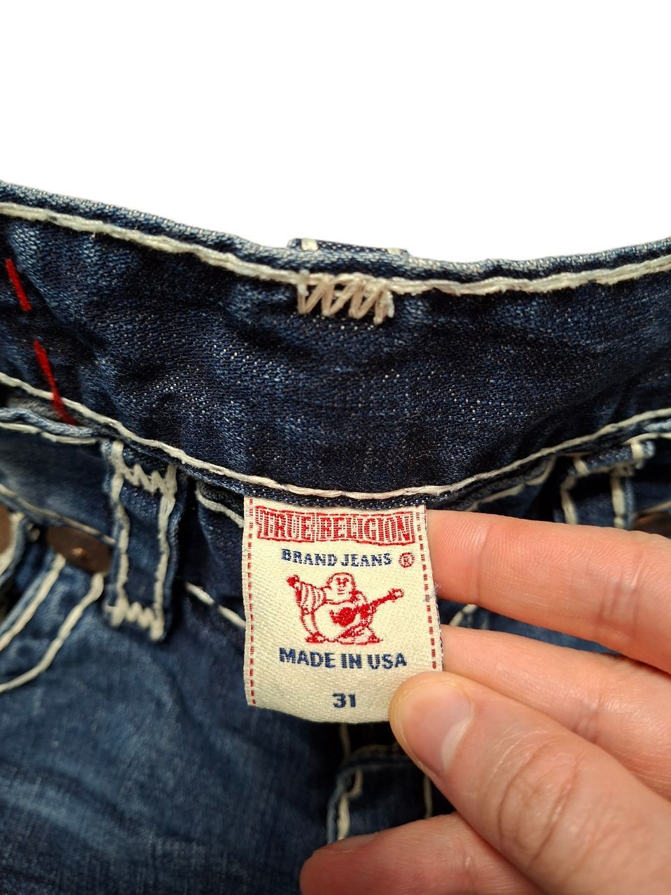 True Religion TRUE RELIGION VINTAGE SK8 MADE IN USA DENIM JEANS SHORTS Size US 32 / EU 48 - 4 Thumbnail