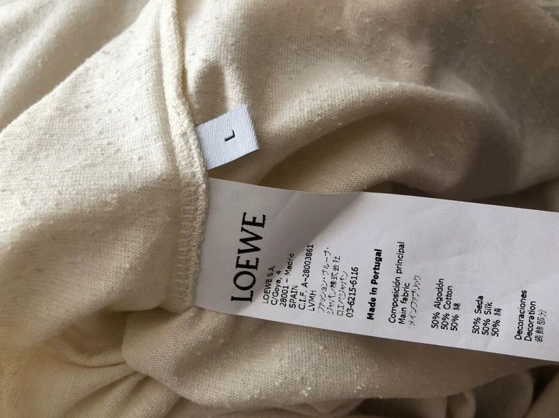 Loewe LOEWE Short-sleeved embroidered T-shirt Size L / US 10 / IT 46 - 4 Thumbnail