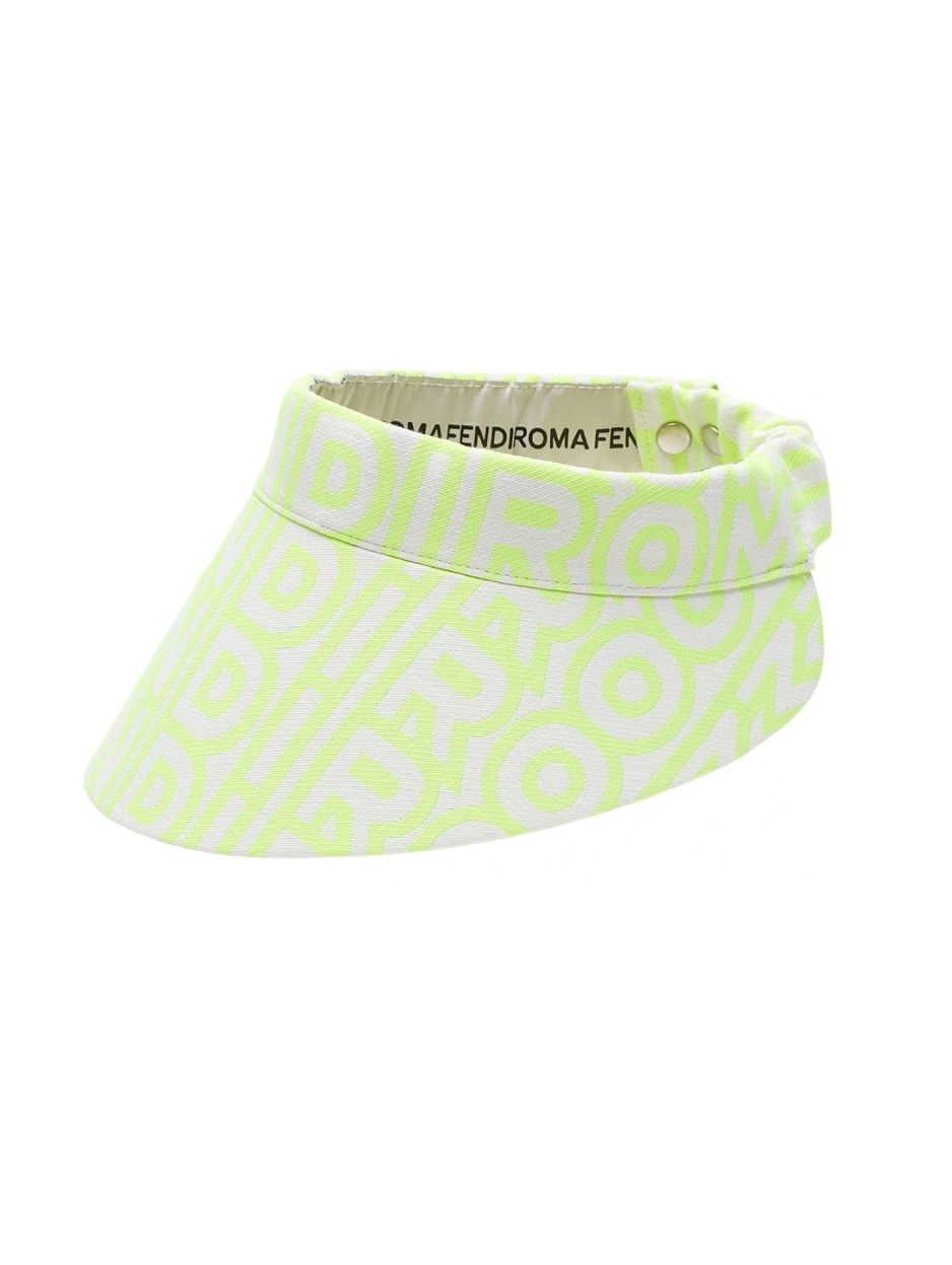 Fendi o1w1db10724 Size: OS / Visor in Acid Green Size ONE SIZE - 1 Thumbnail
