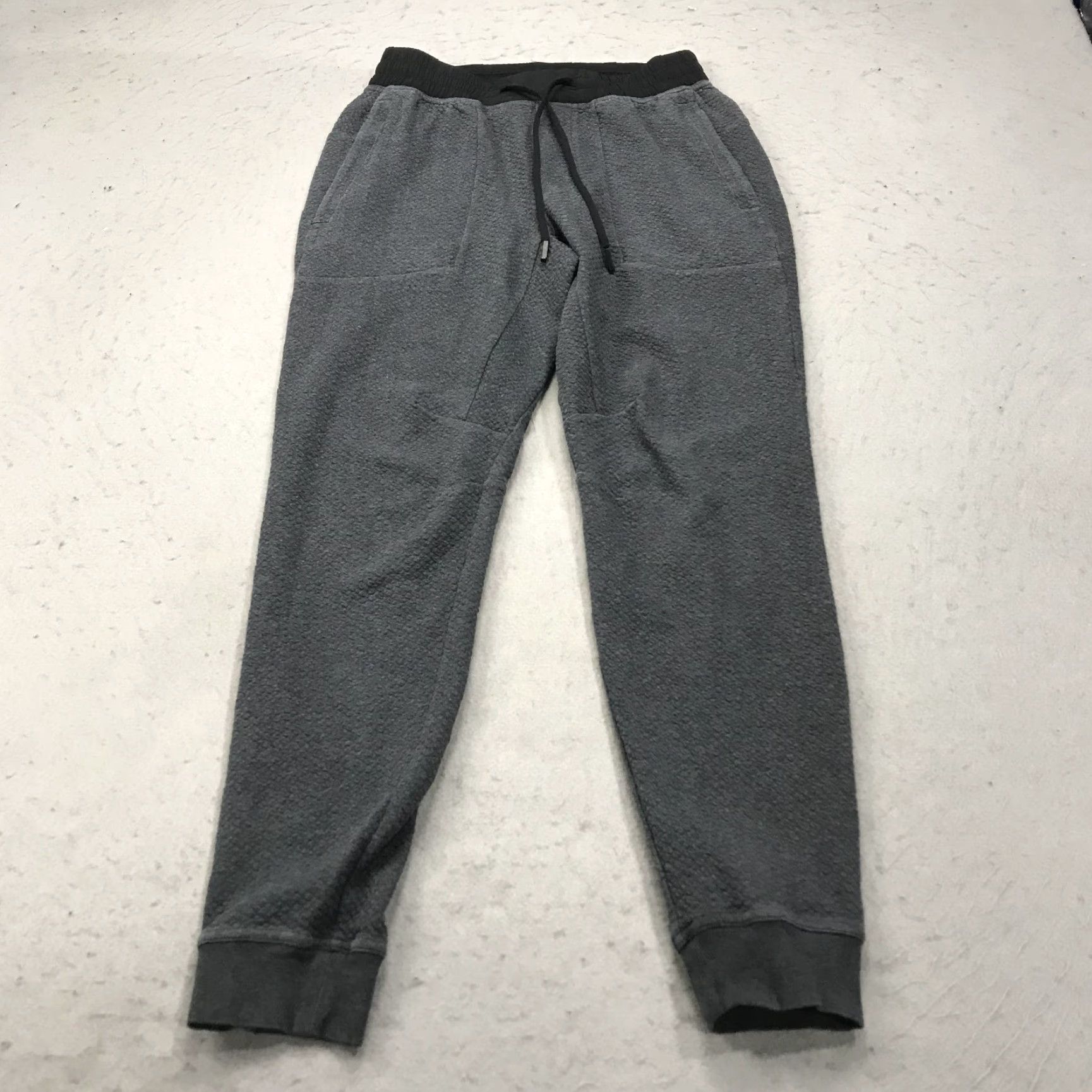 Lululemon Lululemon Joggers Mens Small Gray Double Textured Knit At Ease Sweatpants Gym Size US 29 - 2 Thumbnail