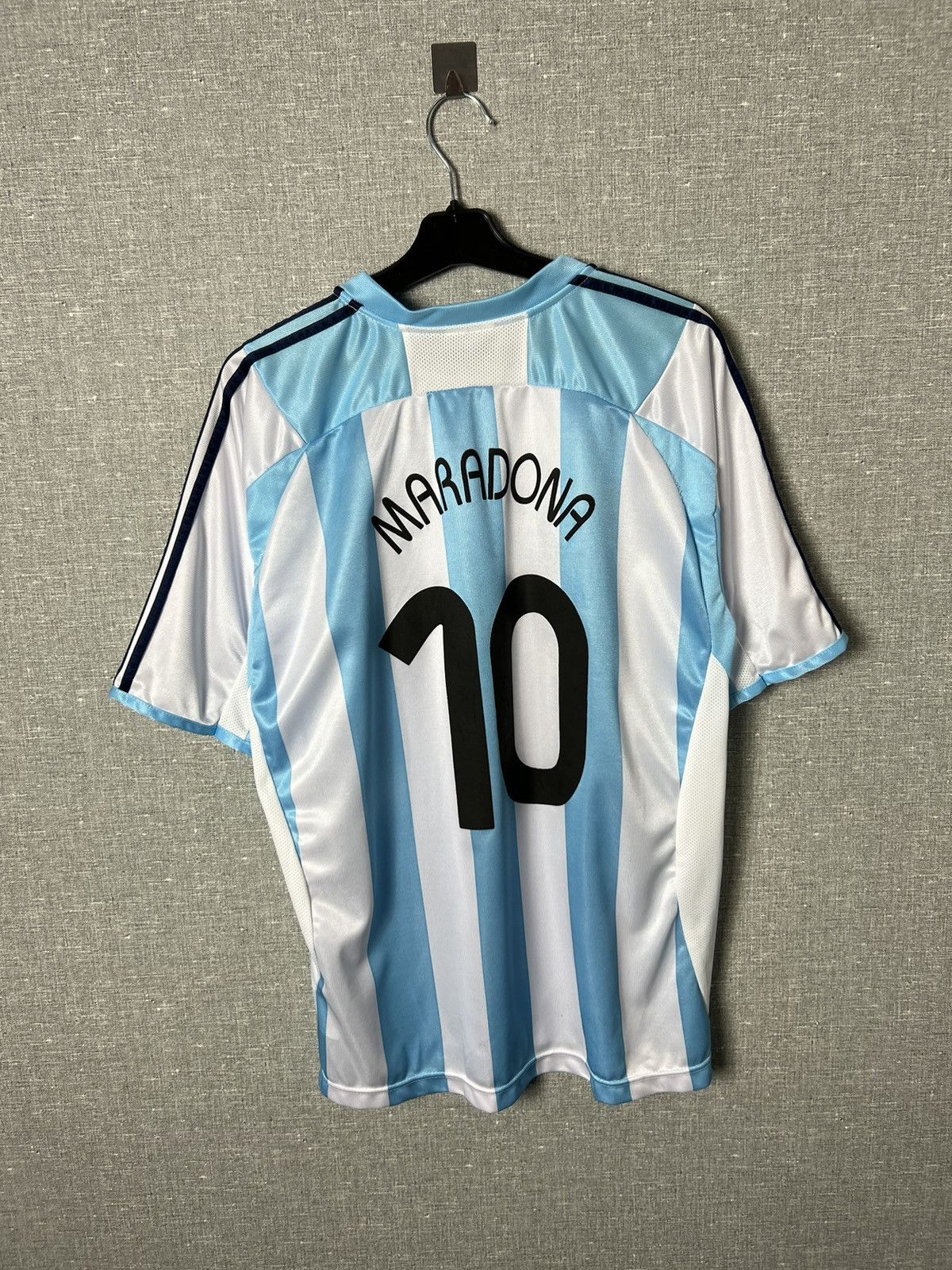 Vintage 🇦🇷 Argentina Logo Football Retro Jersey #10 Diego Maradona Size US L / EU 52-54 / 3 - 14 Thumbnail