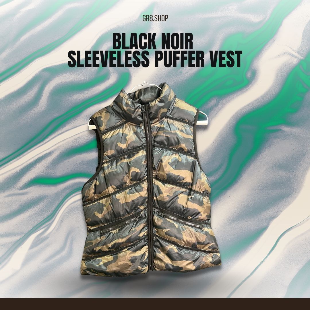 Other BLACK NOIR Camouflage Sleeveless Puffer Vest With High Neck Size US M / EU 48-50 / 2 - 1 Thumbnail