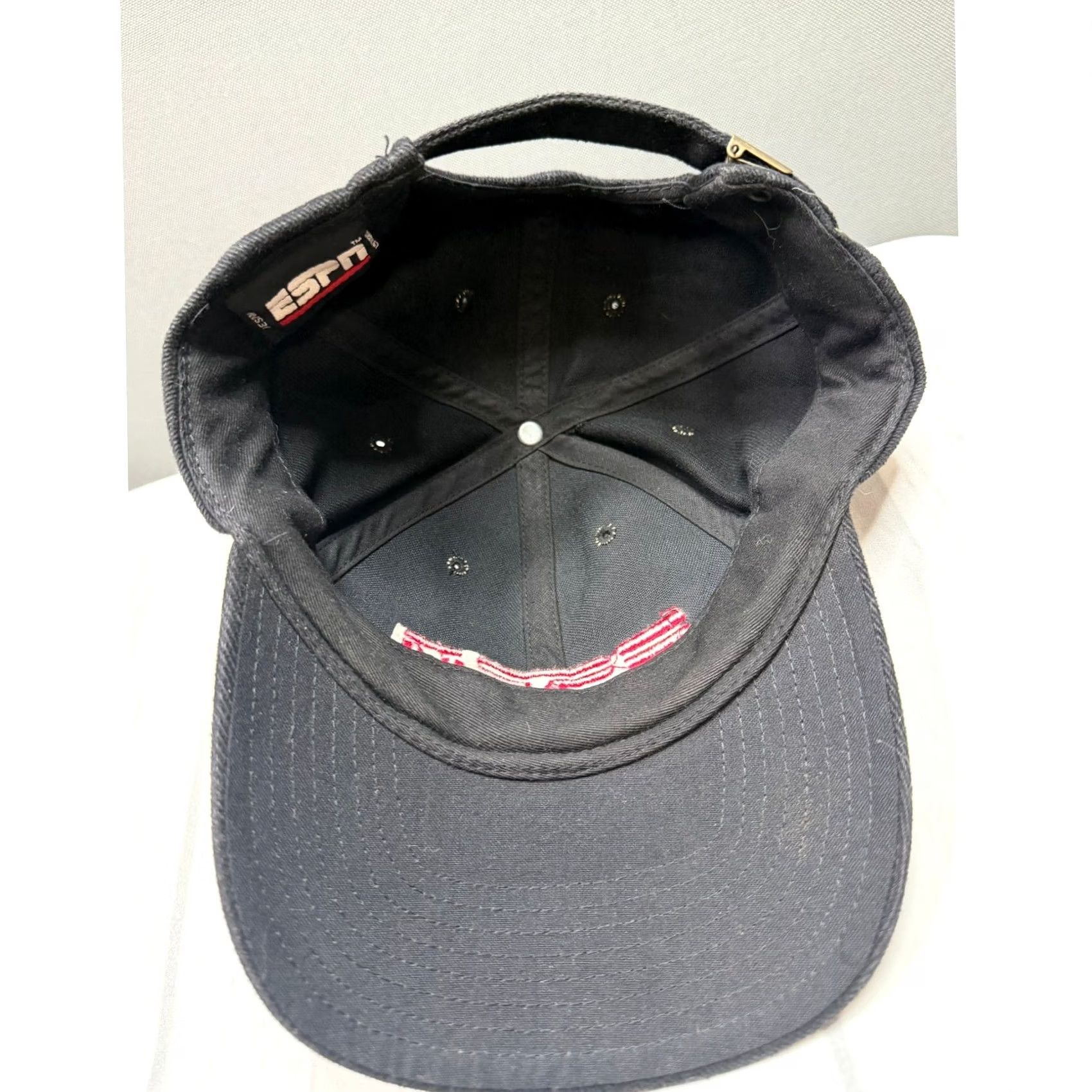 Vintage ESPN Baseball Hat Mens Black Embroidered Total Sports Network Strapback OSFM Size ONE SIZE - 7 Thumbnail