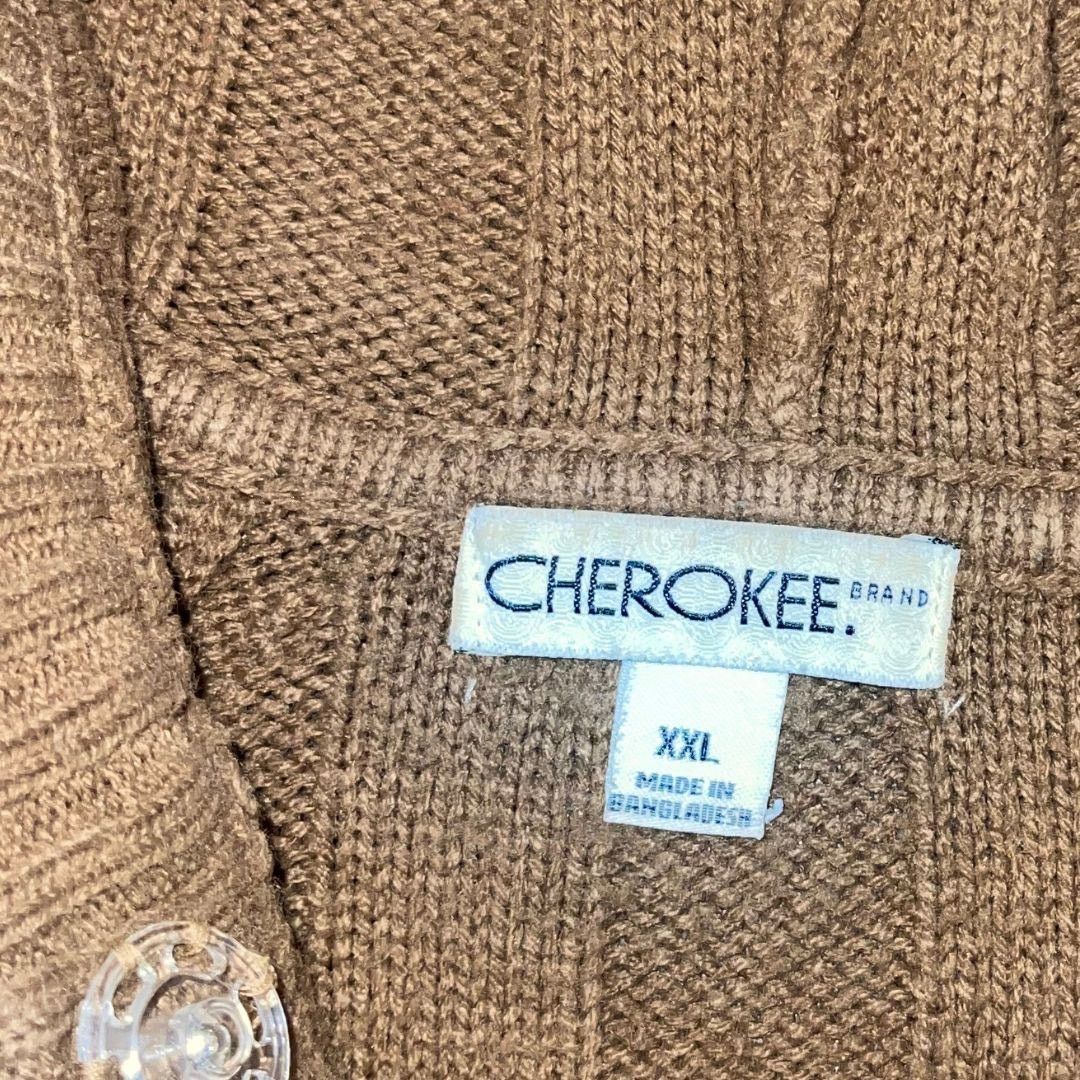 Cherokee Cherokee Hooded Knit Cardigan Sweater Plus XXL Grandma Core Size XXL / US 16-18 / IT 52-54 - 3 Thumbnail