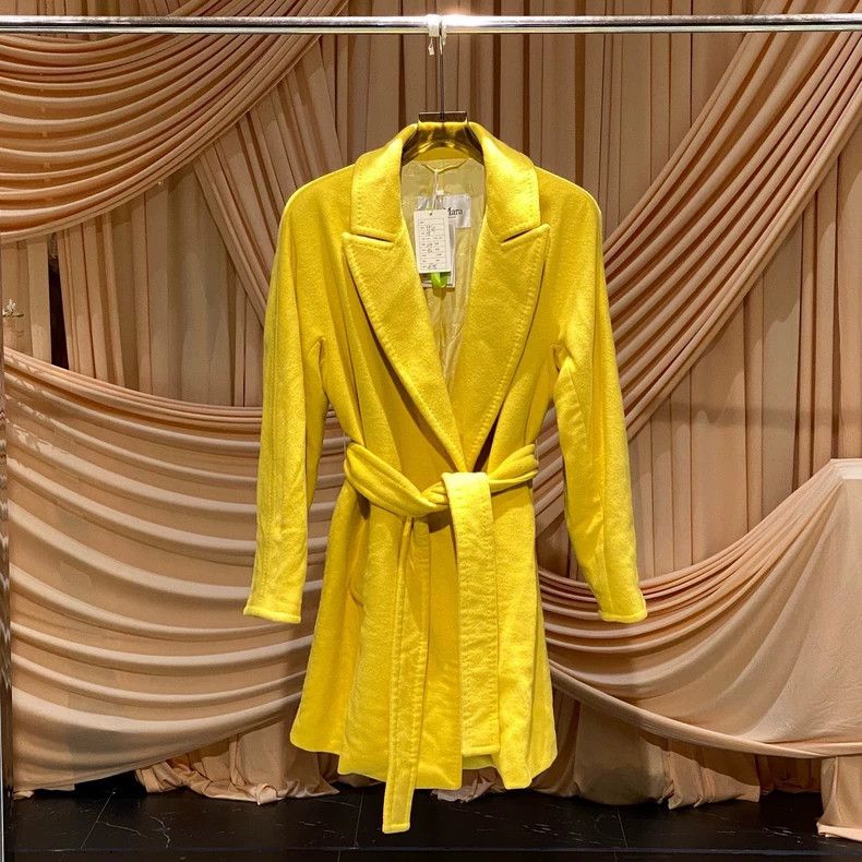 Max Mara Lemon belted wool coat