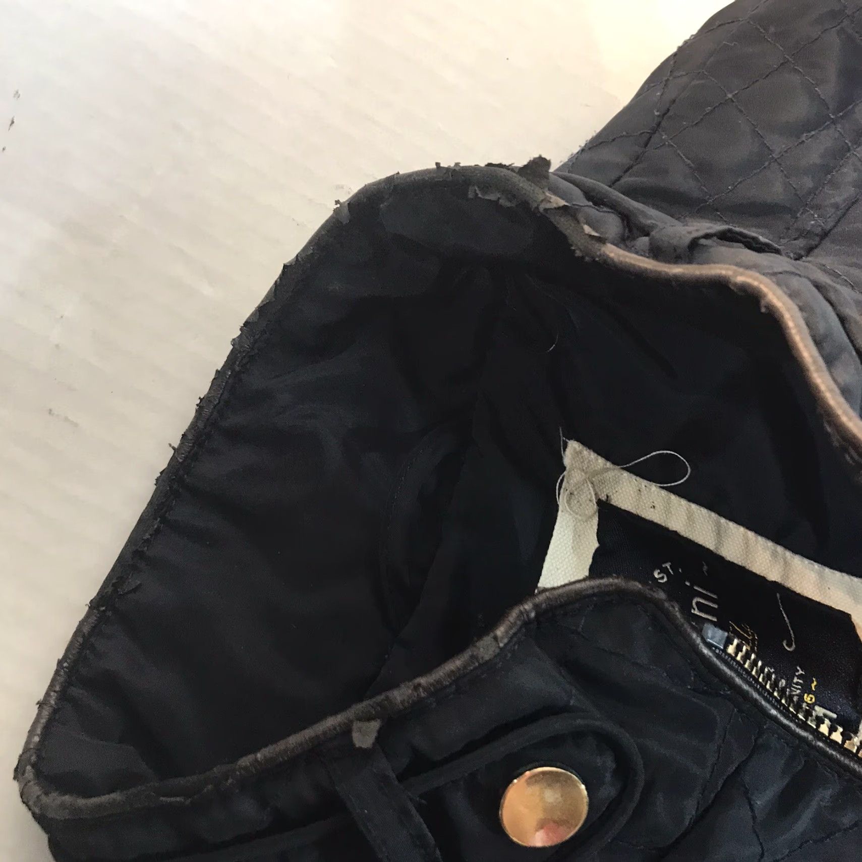 Vintage Cavalini Navy Quilted Vest Womens Size M Full Zip Softshell Casual Outdoor Size M / US 6-8 / IT 42-44 - 6 Thumbnail