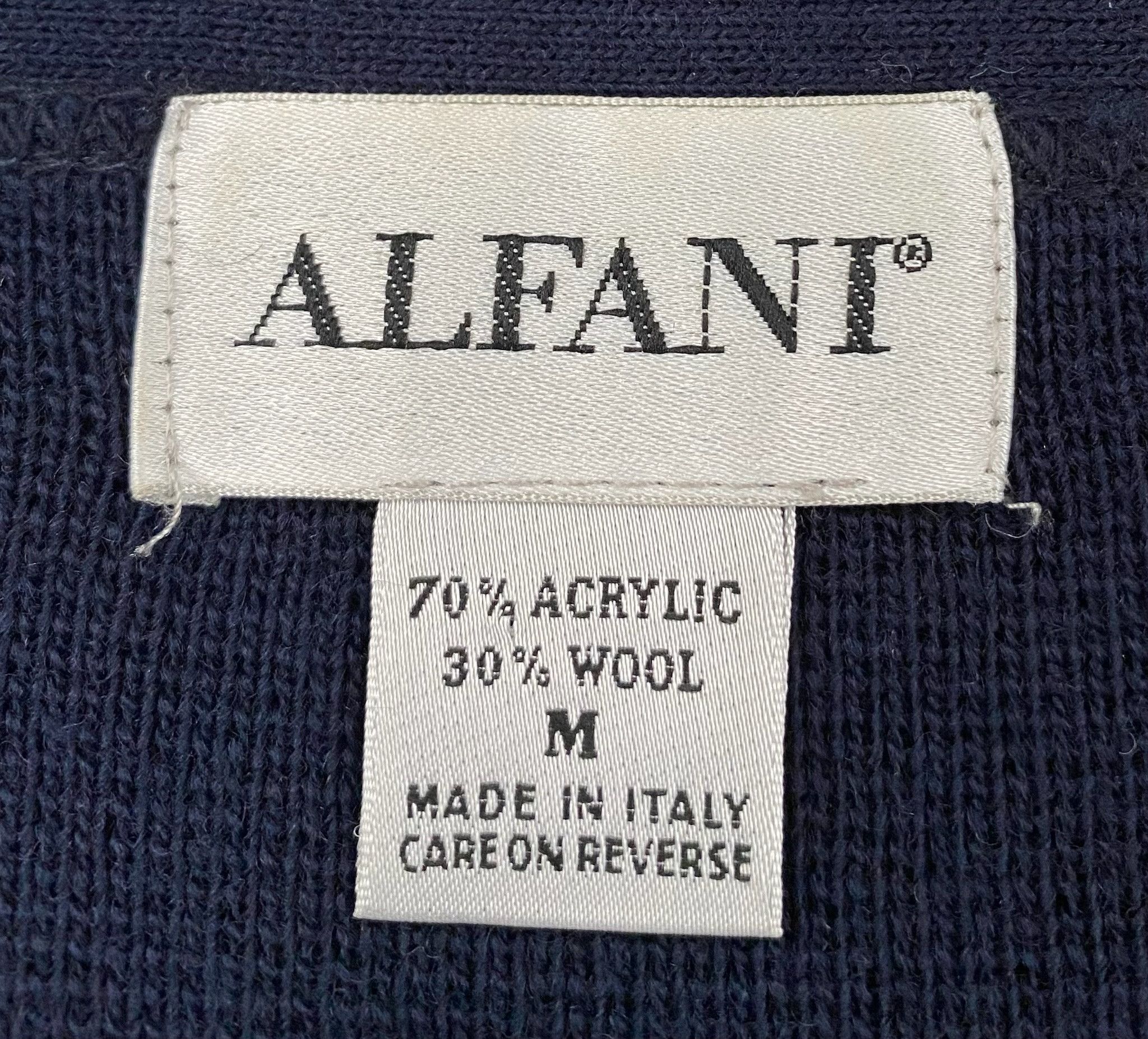 Alfani 90’s Alfani Navy Argyle Patterned Cardigan Sweater Large Size US L / EU 52-54 / 3 - 4 Thumbnail