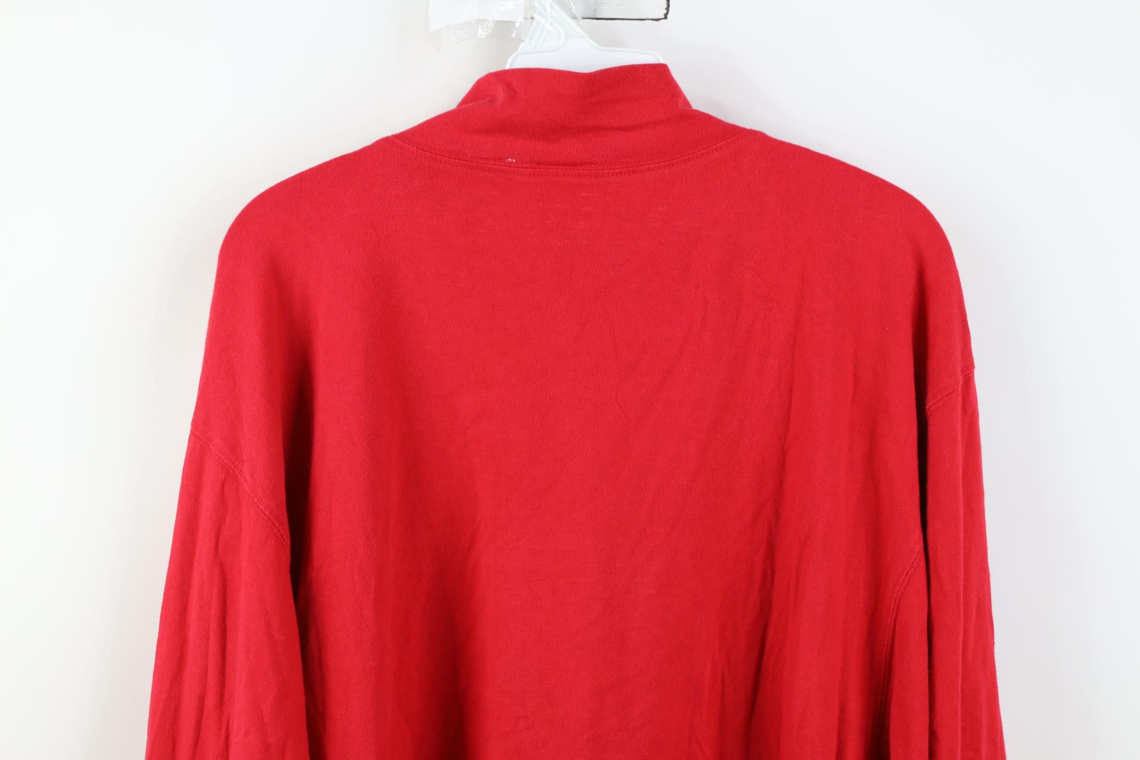 Vintage Vintage 90s Rockabilly Cowgirl Henley T-Shirt Red Cotton Size M / US 6-8 / IT 42-44 - 14 Thumbnail