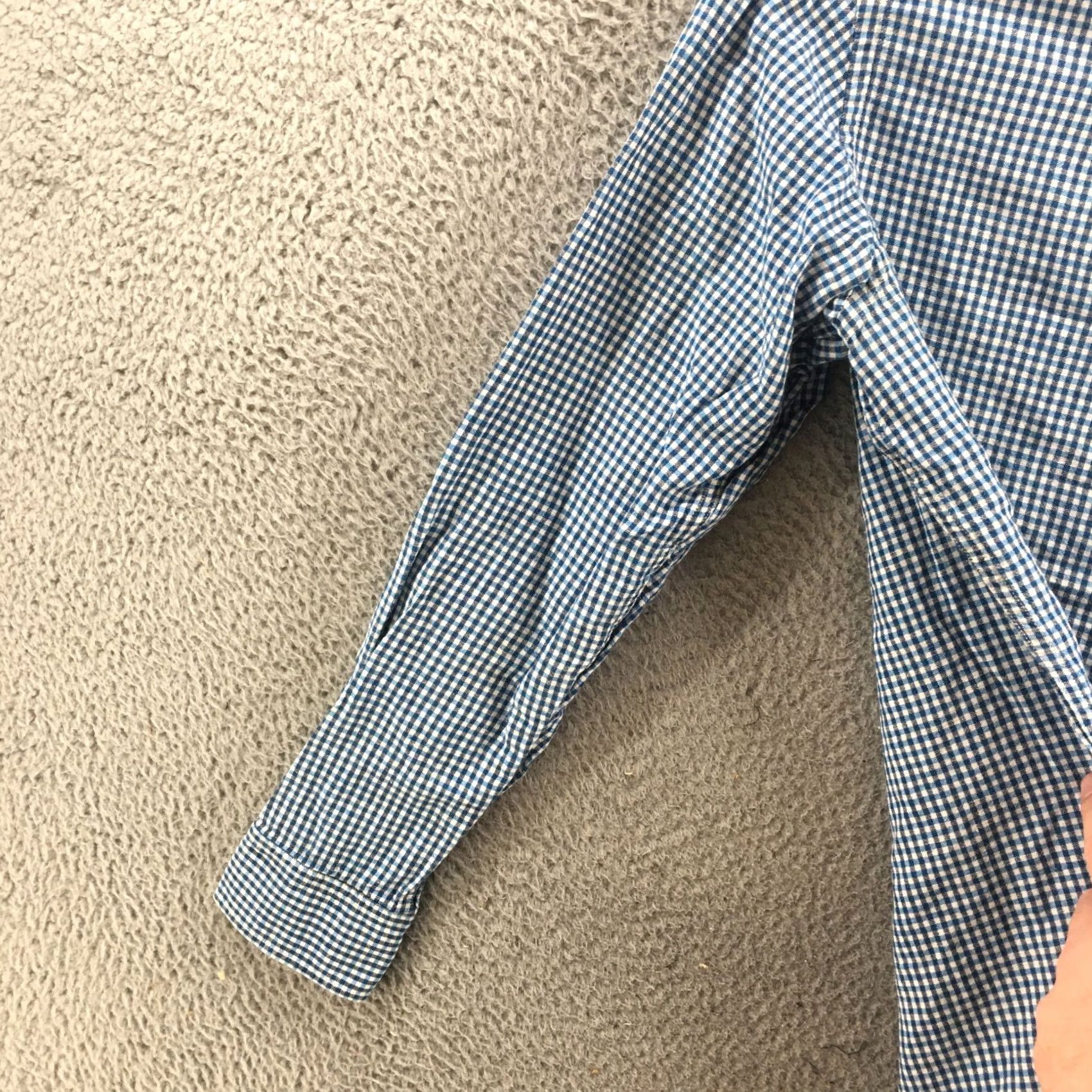 Banana Republic Banana Republic Slim Fit Button Down Shirt M Blue Gingham Long Sleeve Collared Mens Size US M / EU 48-50 / 2 - 5 Thumbnail