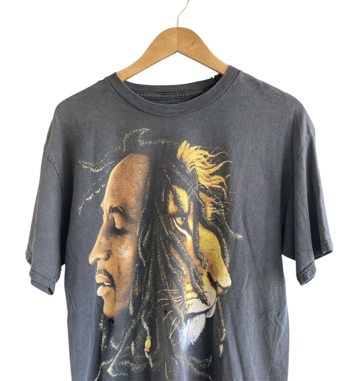 Band Tees Vintage Distressed Bob Marley Tee 90s Y2K T Shirt Band Zion Size US L / EU 52-54 / 3 - 1 Thumbnail