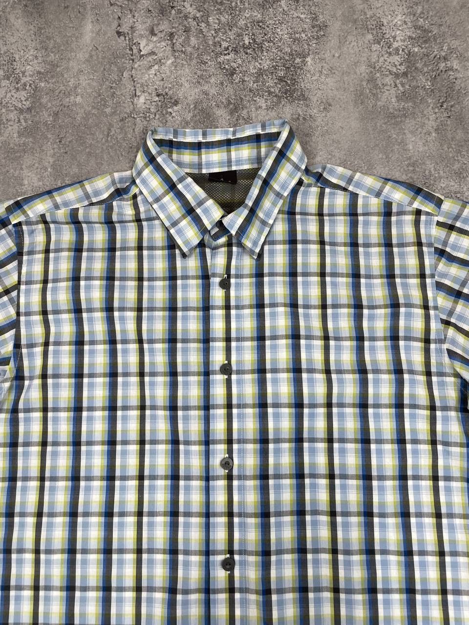 SALEWA Salewa Men Plaid Short Sleeve Shirt Blue GreenOutdoor Hiking Size US M / EU 48-50 / 2 - 2 Thumbnail