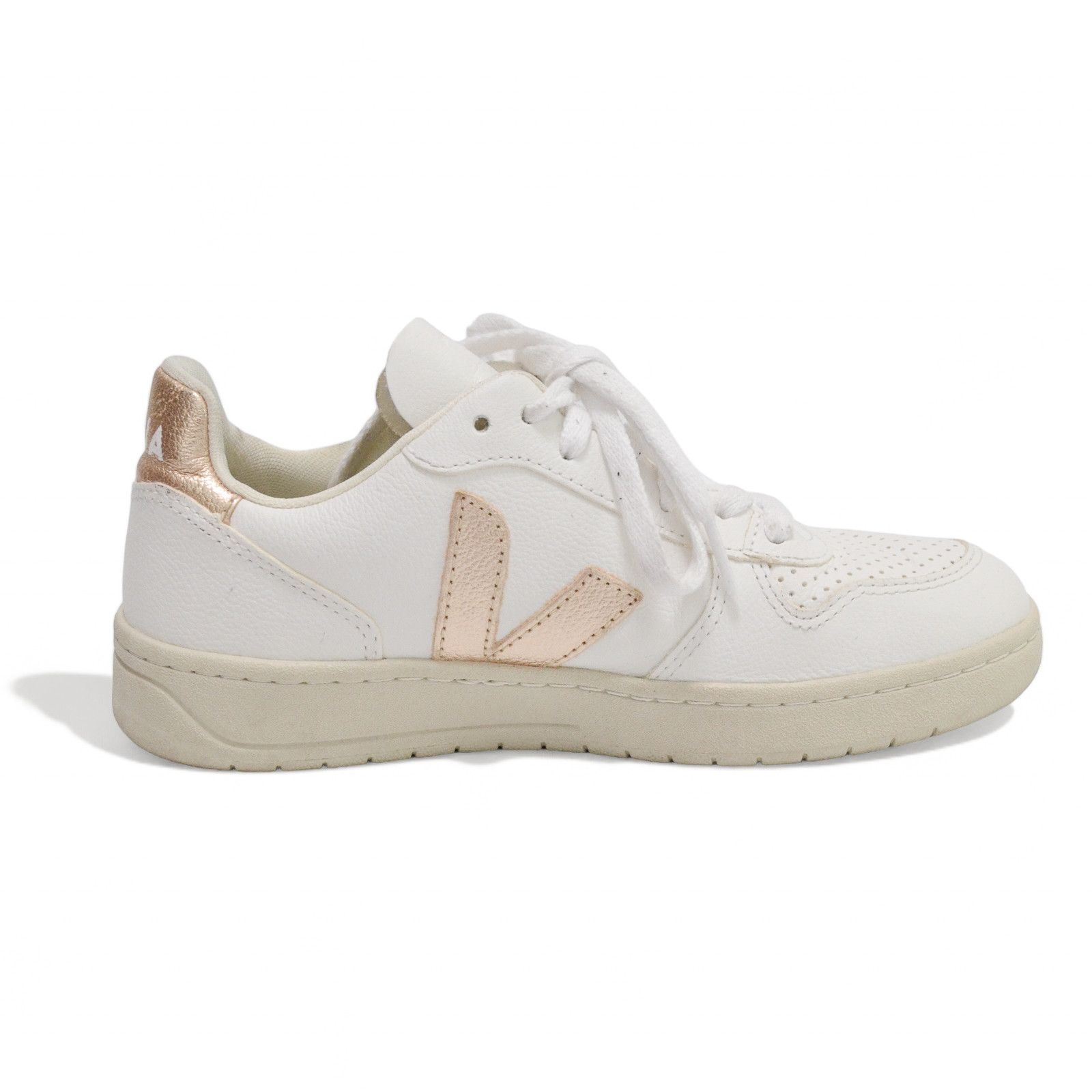 Veja Veja V-10 Women’s Leather Sneaker Shoes Size EU 38 Size US 8 / IT 38 - 6 Thumbnail