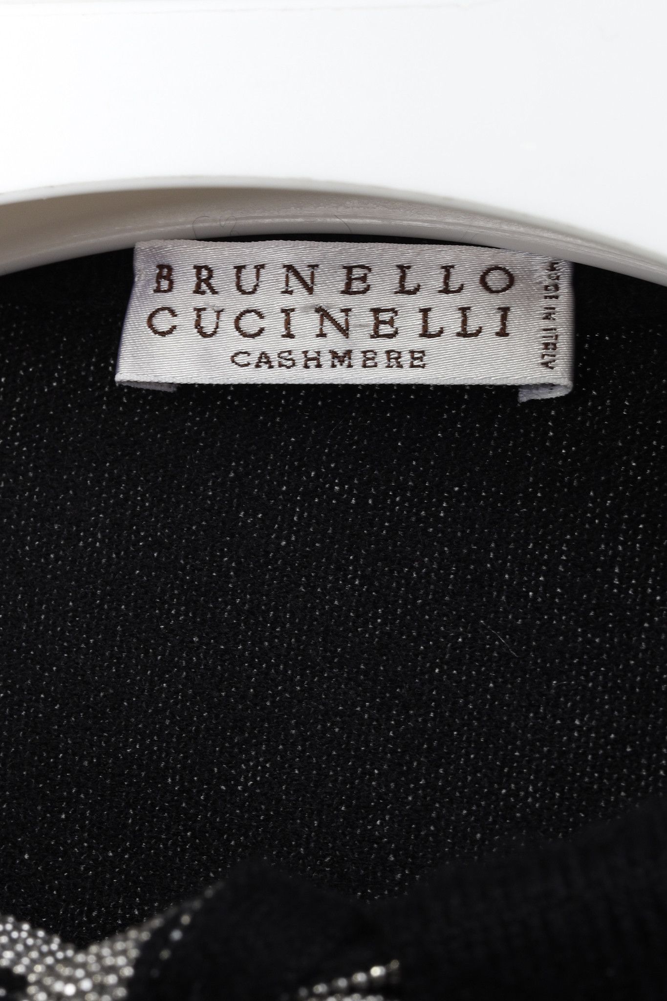 Brunello Cucinelli Brunello Cucinelli Black Cashmere Monili Bead Sweater Size L / US 10 / IT 46 - 4 Thumbnail