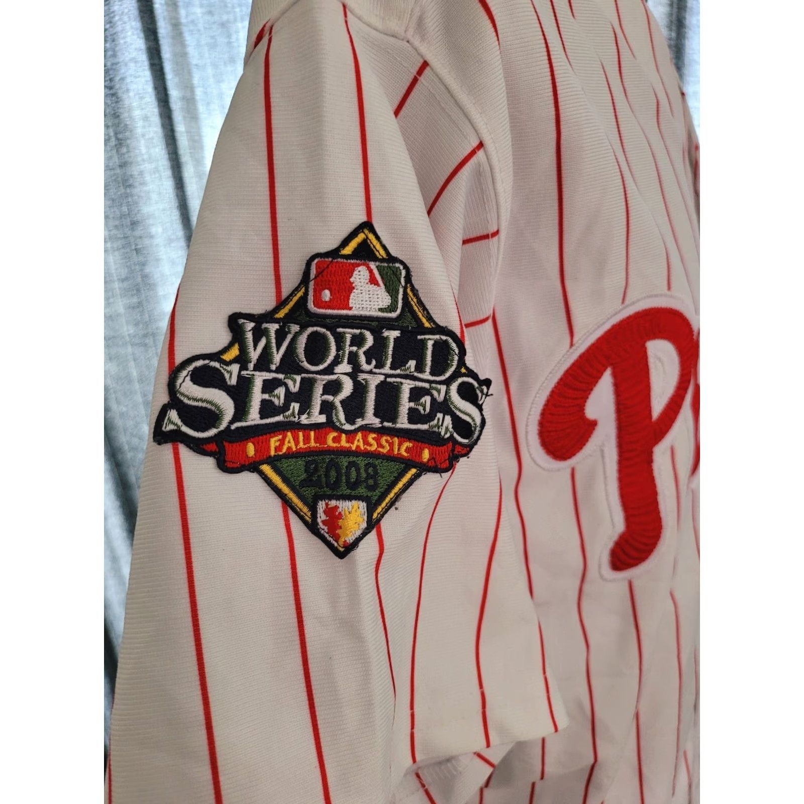 Vintage VINTAGE PhilliesWorl Series Fall Classic 2008 Victorino#8 Sz 50 L Majestic T-Shirt Men Multicoloured 2000s Mens Size US L / EU 52-54 / 3 - 5 Thumbnail