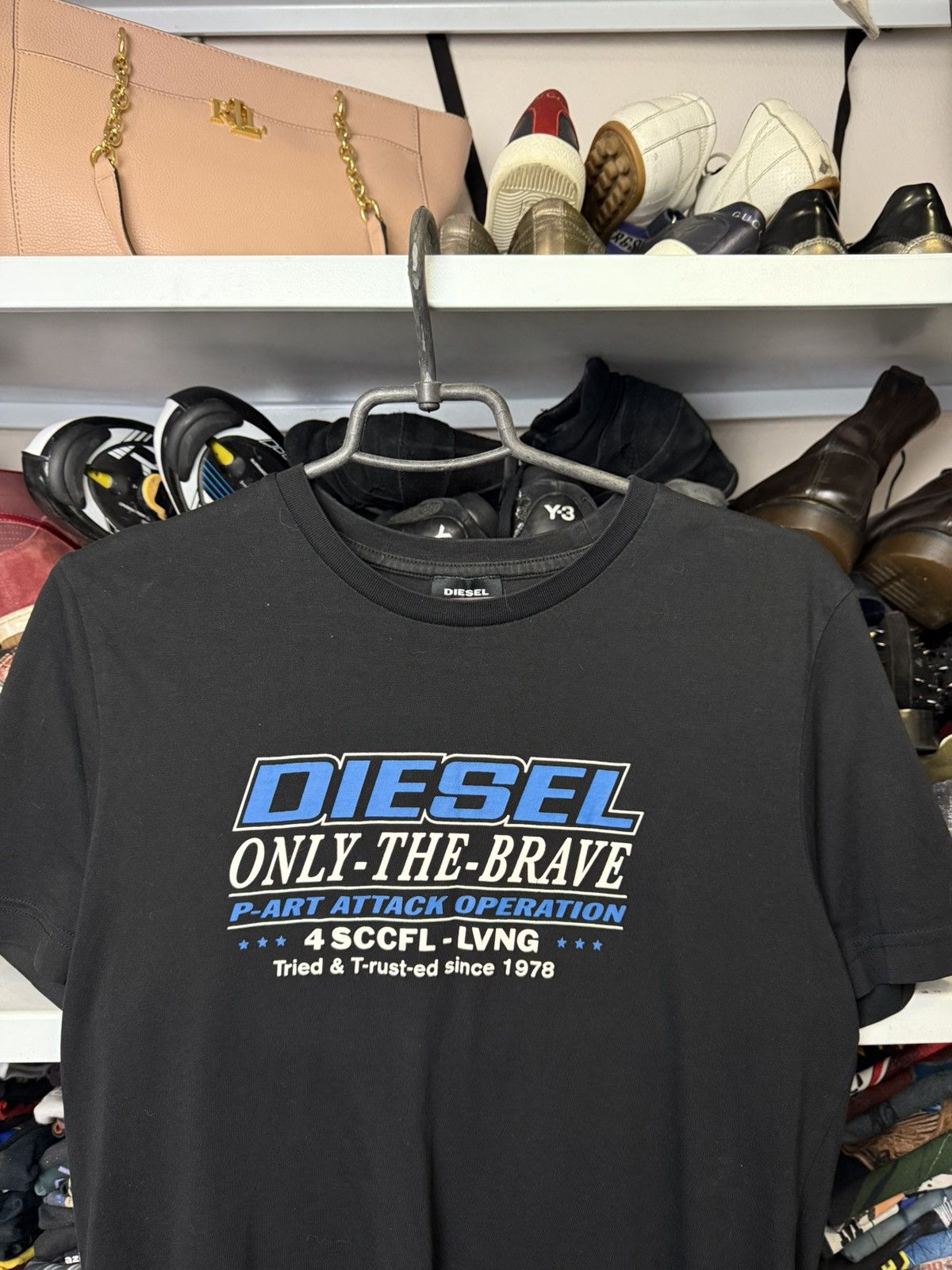 Diesel Mens Diesel T-shirt Only-the-Brave Size US M / EU 48-50 / 2 - 2 Thumbnail