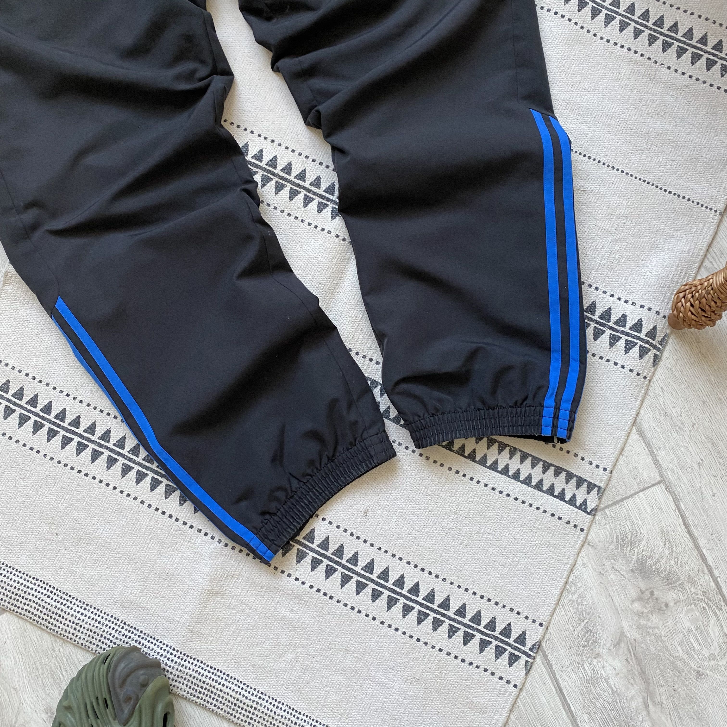 Adidas 🦍 Vintage Adidas Nylon track pants Zip drill joggers Size US 36 / EU 52 - 3 Thumbnail