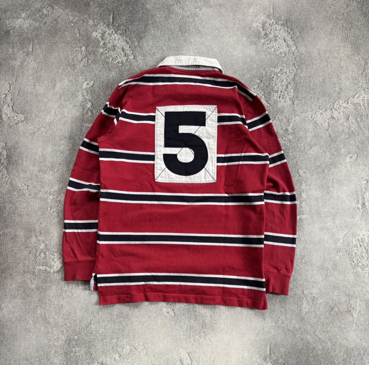 Tommy Hilfiger Tommy Hilfiger S/size striped rugby sweatshirts jumper 00s Size US S / EU 44-46 / 1 - 10 Thumbnail