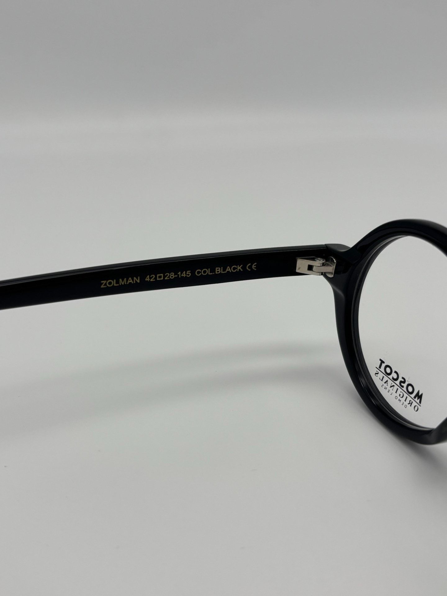 Moscot Zolman 42 Round Eyeglasses in Black, Men's — image 4 of 6